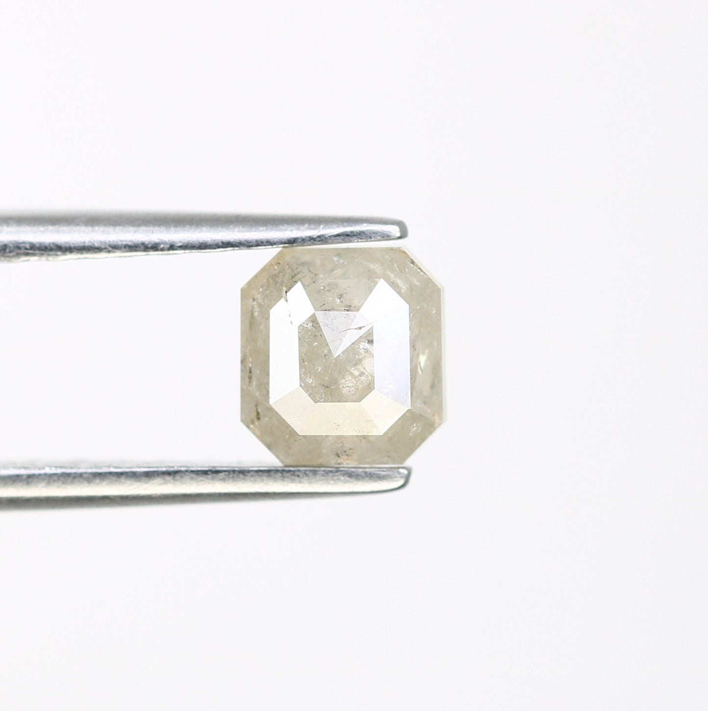 0.68 CT Salt and Pepper Emerald Shape Diamond - Natural Loose Emerald Cut Diamond - Perfect for Emerald Engagement Ring