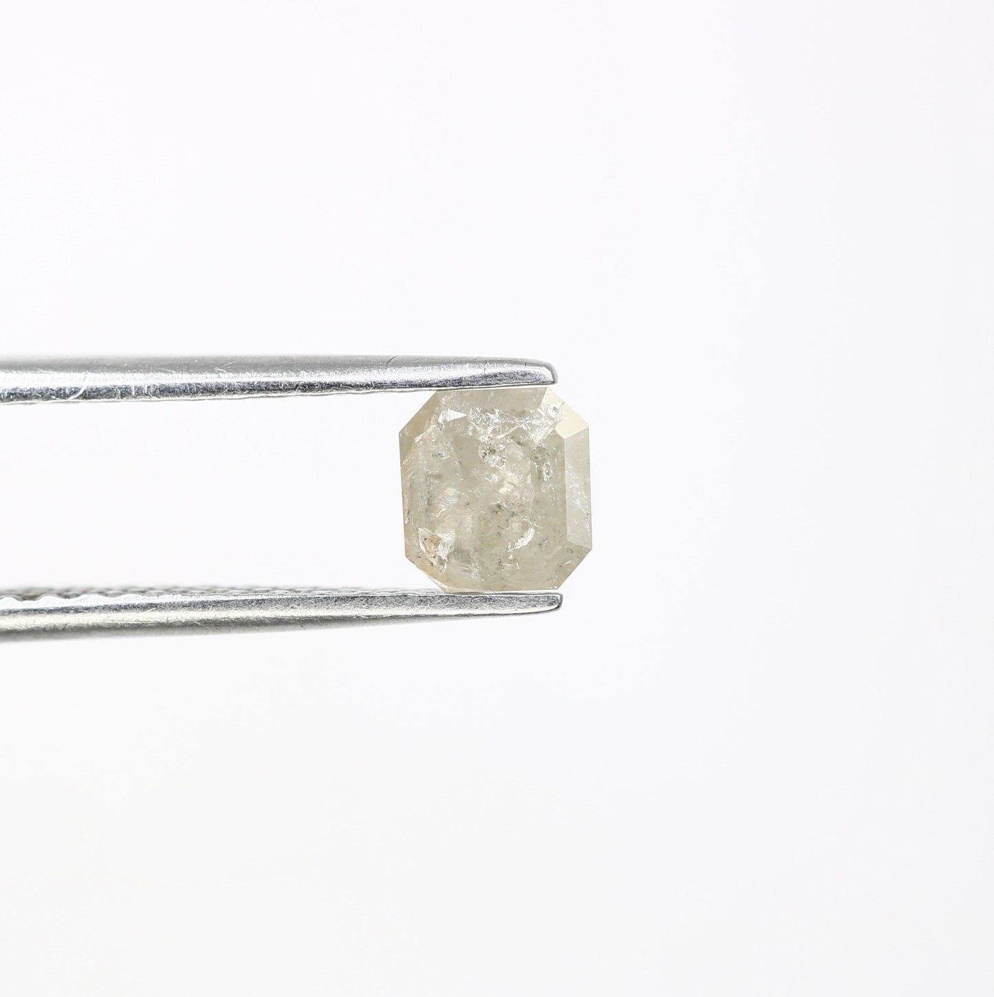 0.68 CT Salt and Pepper Emerald Shape Diamond - Natural Loose Emerald Cut Diamond - Perfect for Emerald Engagement Ring