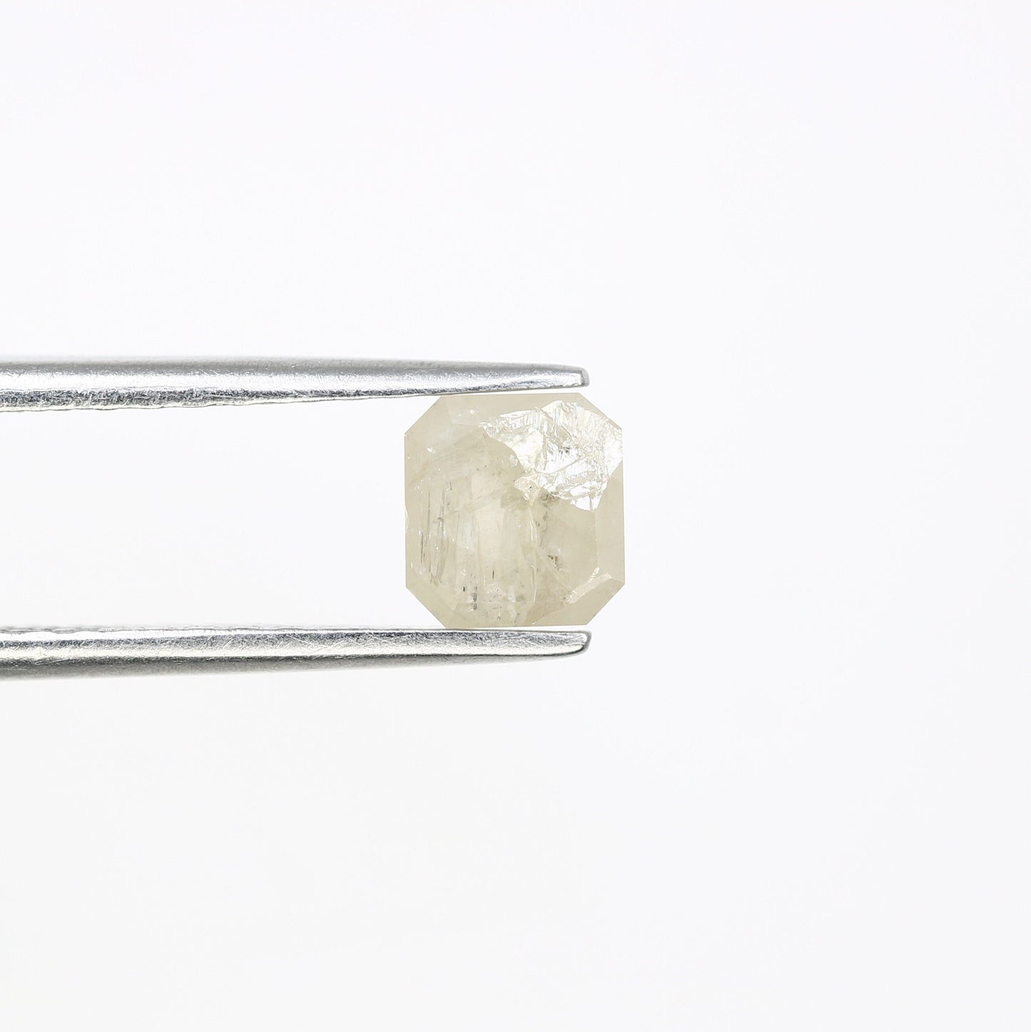 0.85 CT Salt and Pepper Emerald Shape Diamond - Natural Loose Emerald Cut Diamond - Emerald Engagement Ring - LABORDAY Offer