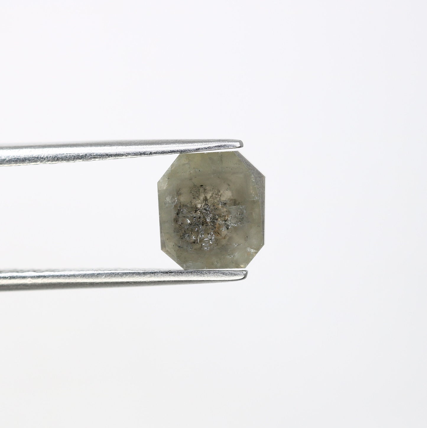 1.39 CT Salt and Pepper Emerald Shape Diamond - Natural Loose Emerald Cut Diamond - Emerald Engagement Ring - LABORDAY Offer
