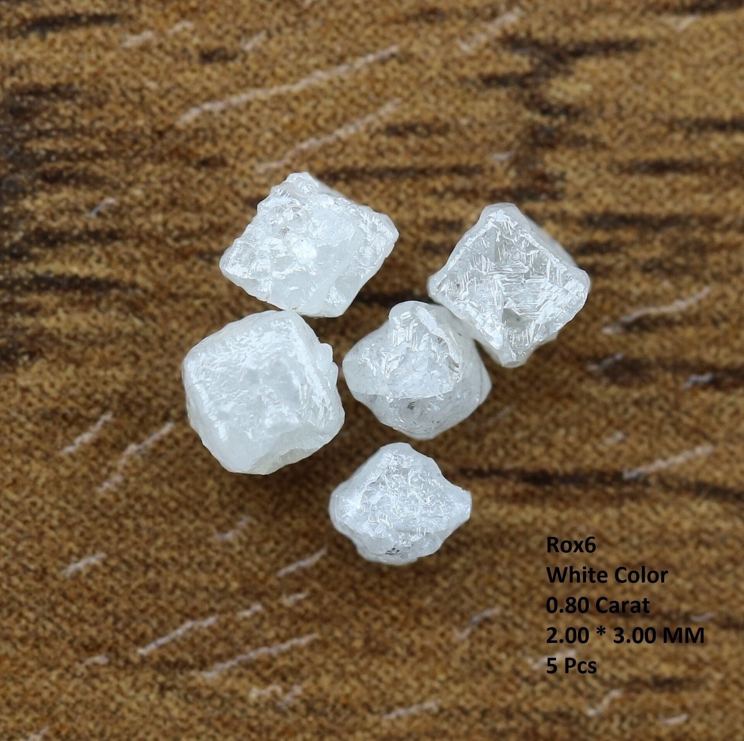 0.80 CT White Rough Loose Diamond For Engagement RingFor Gold Ring Diamonds