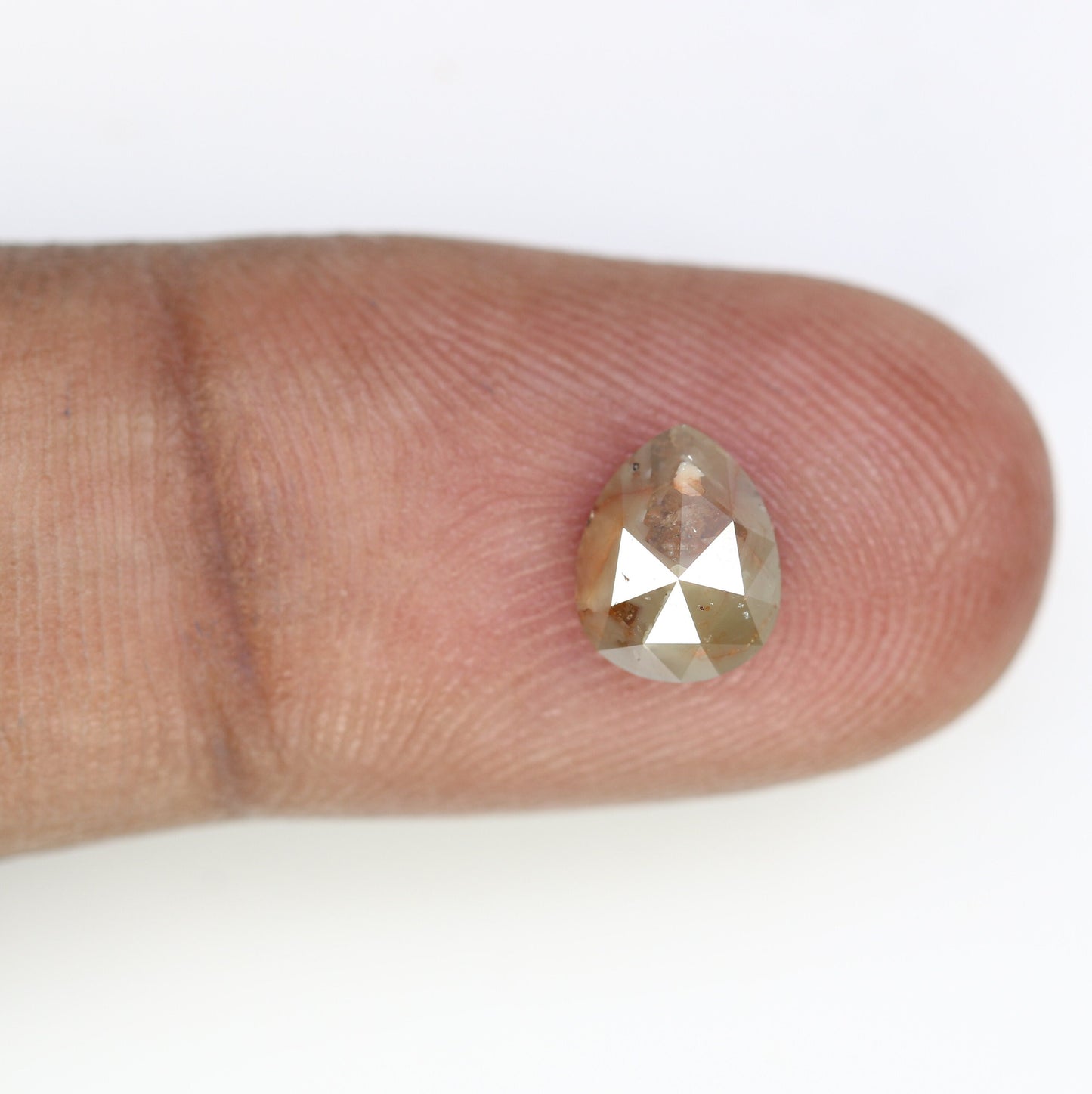 1.46 CT Pear Salt and Pepper Wedding RingFor Gold Ring Diamonds