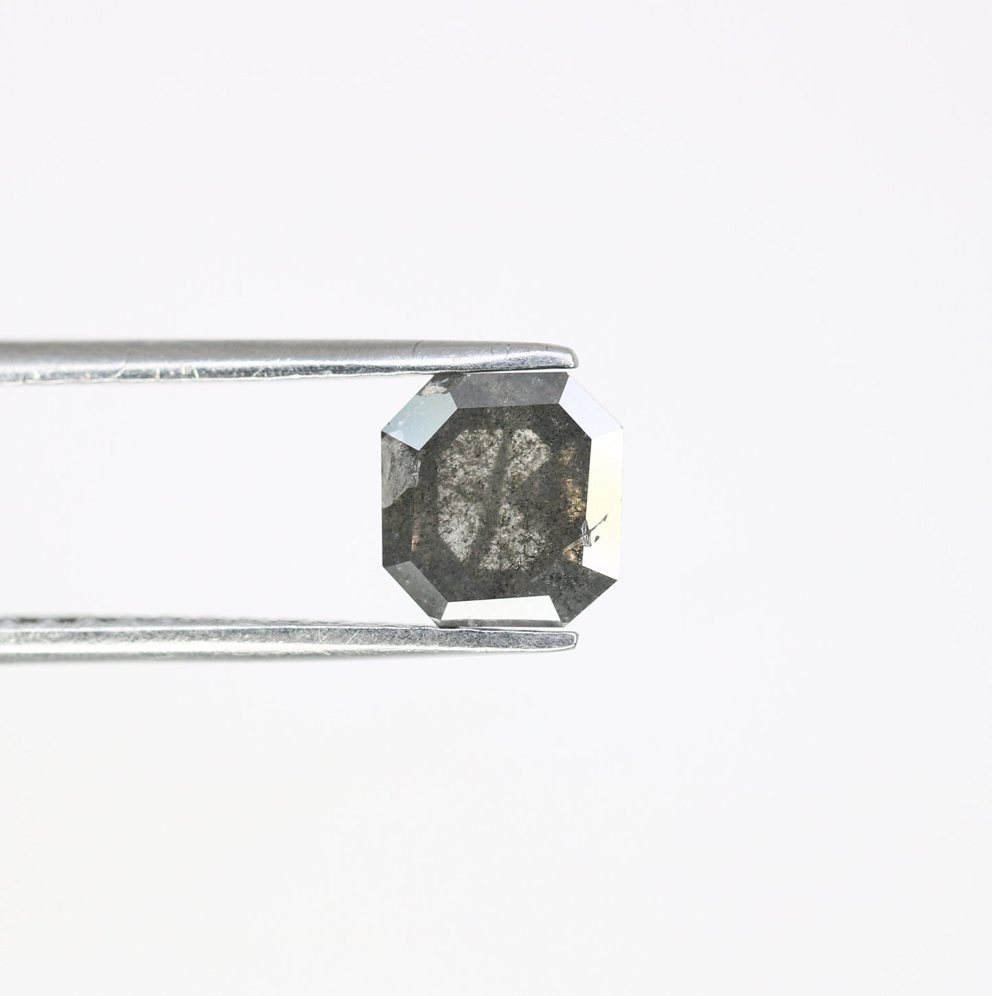 1.46 CT Salt and Pepper Emerald Shape Diamond - Natural Loose Emerald Cut Diamond - Emerald Engagement Ring - LABORDAY Offer