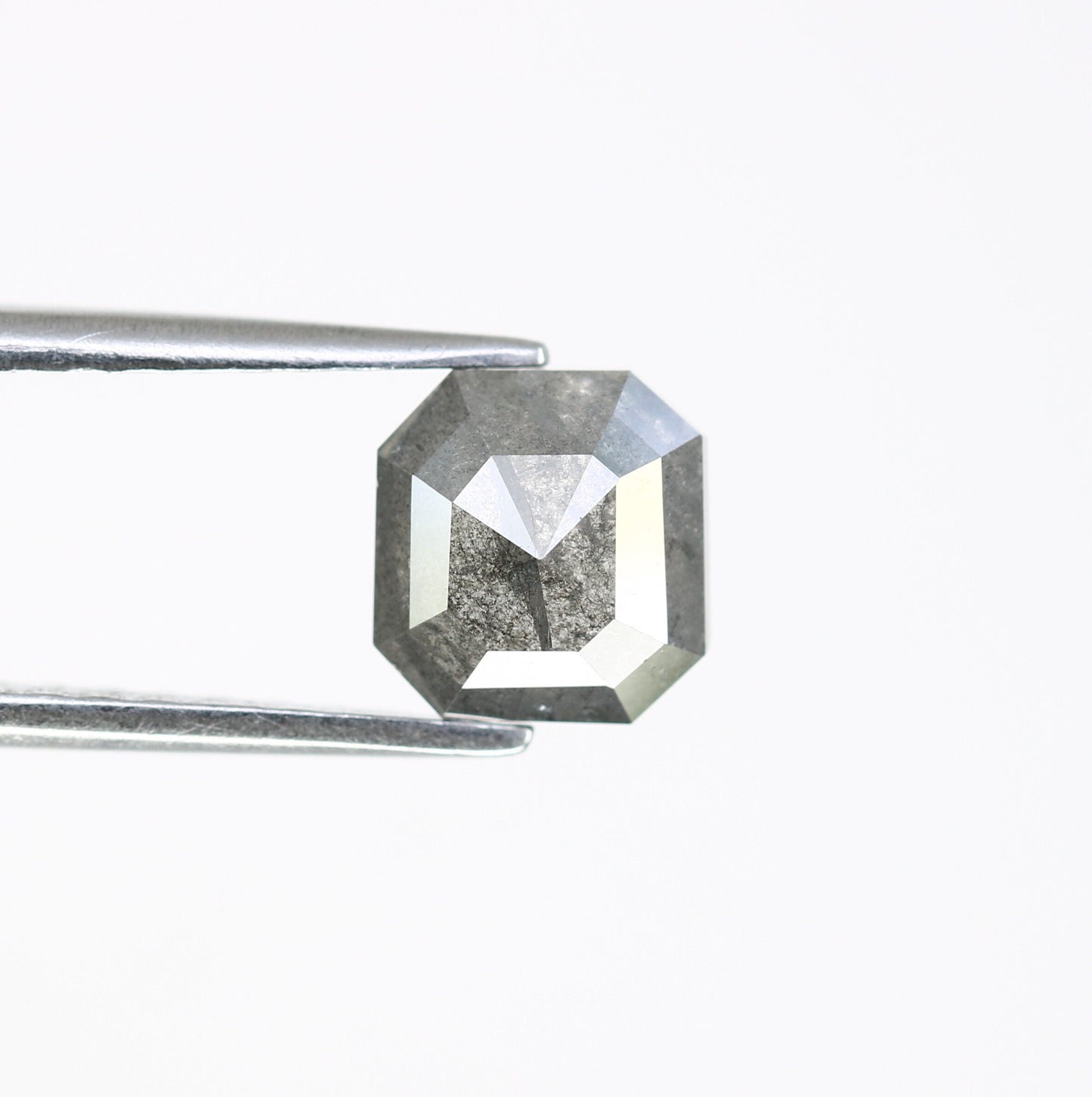 1.46 CT Salt and Pepper Emerald Shape Diamond - Natural Loose Emerald Cut Diamond - Emerald Engagement Ring - LABORDAY Offer