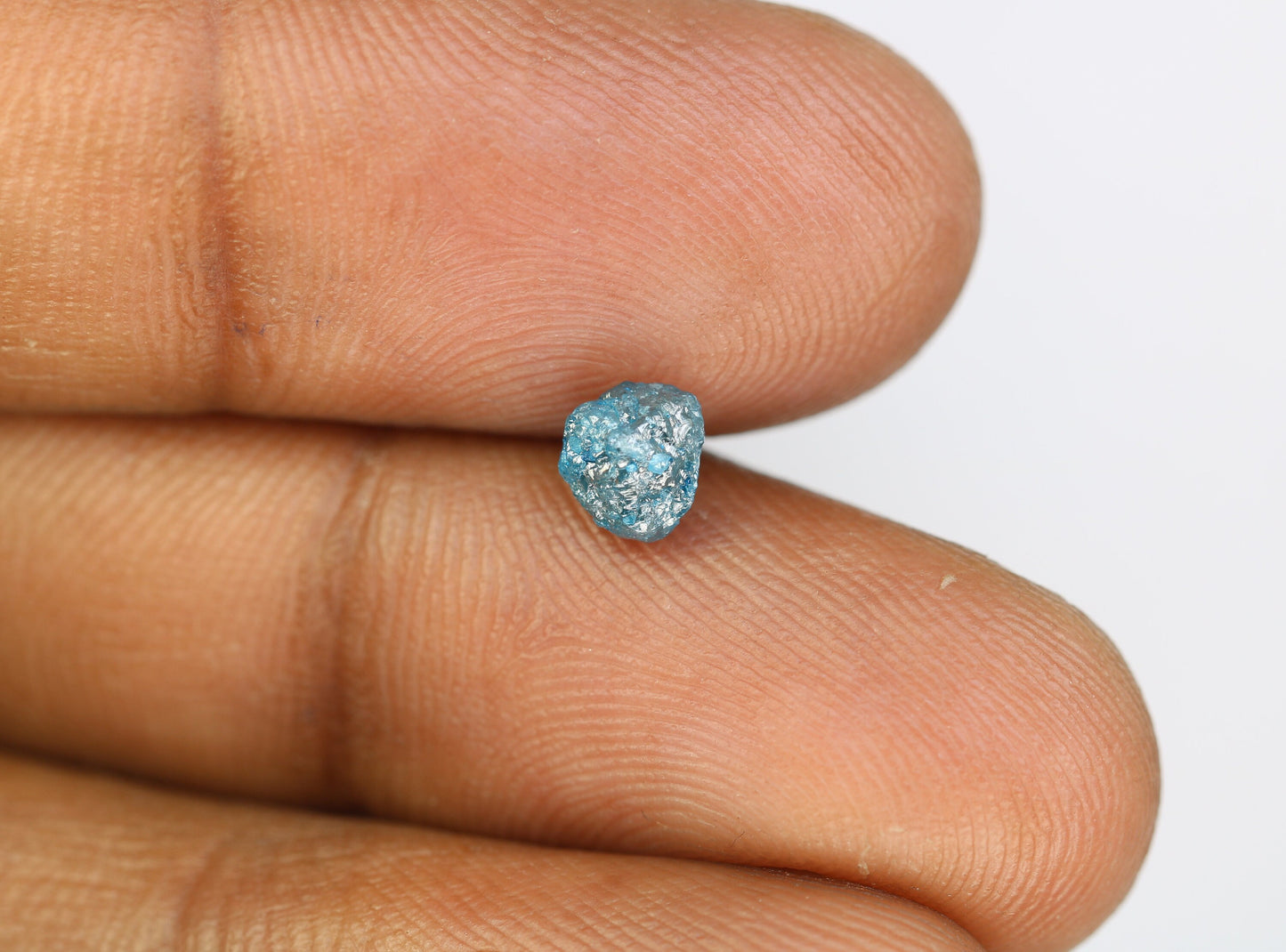 0.97 CT Uncut Blue Rough Diamond For Engagement RingFor Gold Ring Diamonds