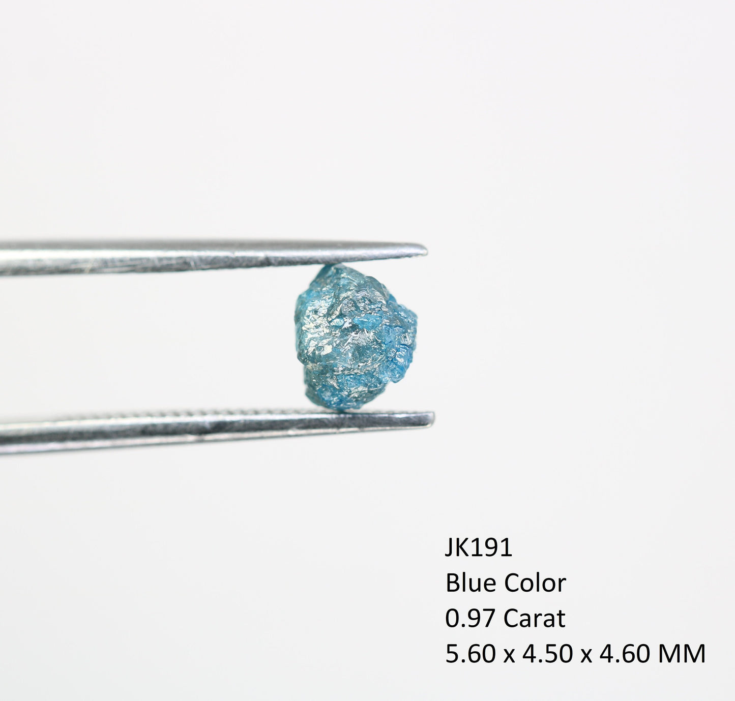 0.97 CT Uncut Blue Rough Diamond For Engagement RingFor Gold Ring Diamonds