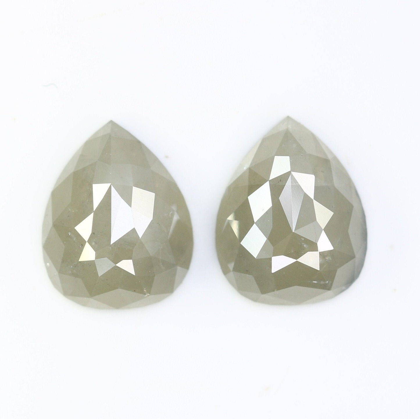 Pear Loose Pair Salt and Pepper Diamond, Natural Loose Diamond, Fancy Diamond for Wedding Ring & Earring, jewelry gift for women Diamonds