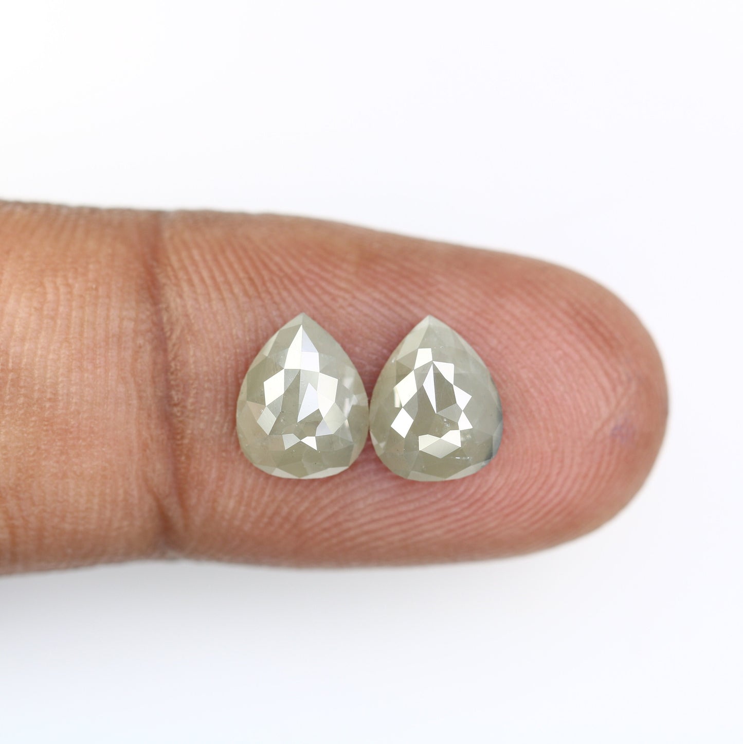 Pear Loose Pair Salt and Pepper Diamond, Natural Loose Diamond, Fancy Diamond for Wedding Ring & Earring, jewelry gift for women Diamonds