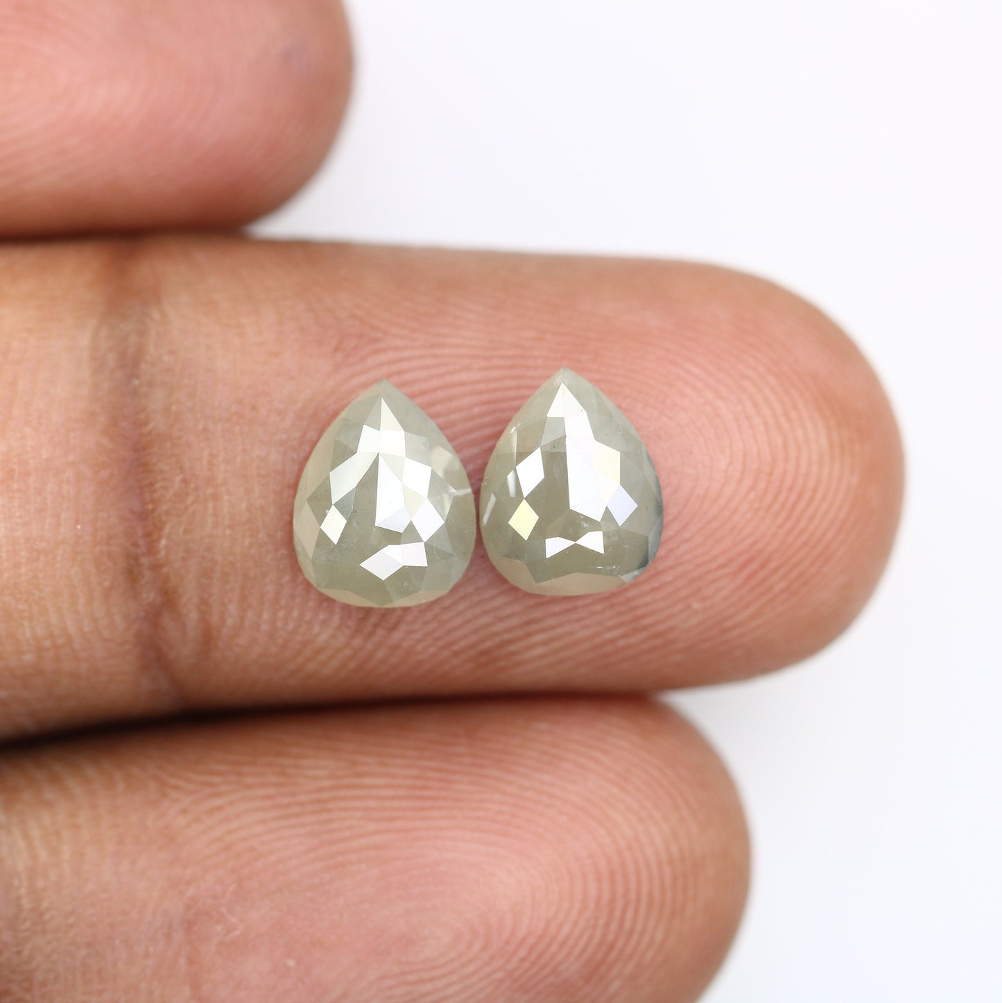Pear Loose Pair Salt and Pepper Diamond, Natural Loose Diamond, Fancy Diamond for Wedding Ring & Earring, jewelry gift for women Diamonds
