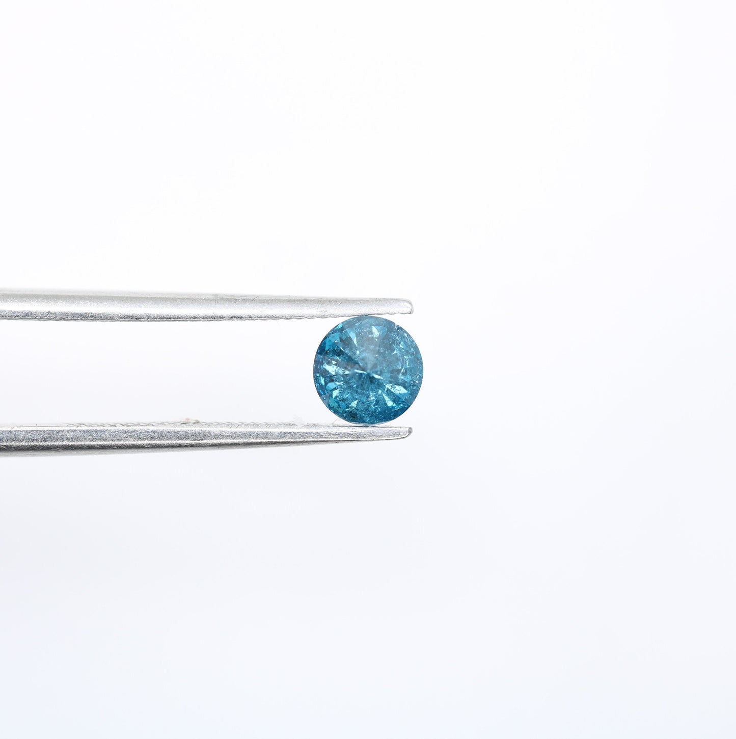 0.41 CT 4.70 x 2.70 MM Round Brilliant Cut Loose Blue Diamond for Wedding Jewelry | Perfect Gift for Her |Customizable for Gold Ring Setting