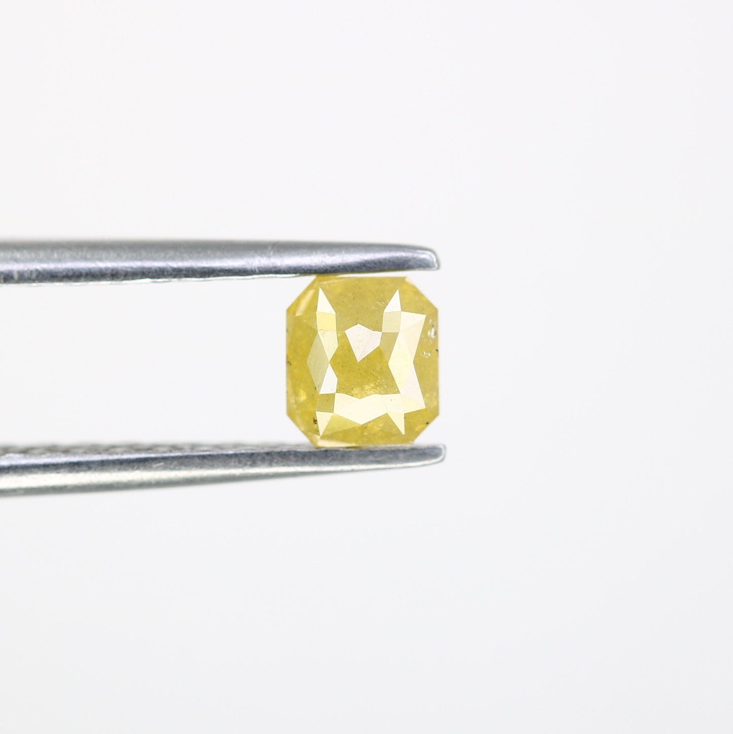0.52 CT Fancy Yellow Salt and Pepper Emerald Shape Diamond - Natural Loose Emerald Cut Diamond - Perfect for Emerald Engagement Ring