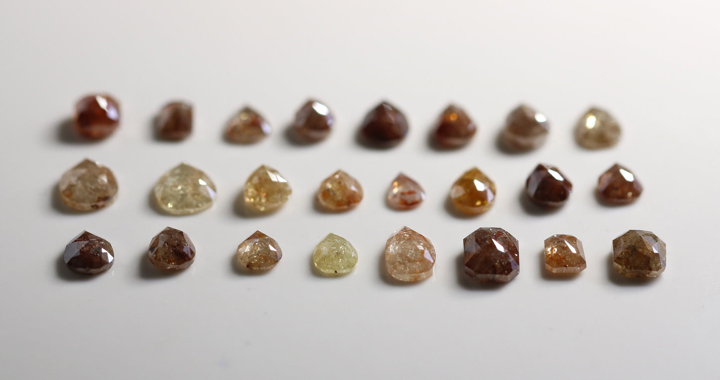 Natural Loose Salt and Pepper Diamonds (0.23 to 1.47 CT) | Unique Mixed Shape Gemstones for Men’s and Women’s Jewelry Antique-Inspired Gift
