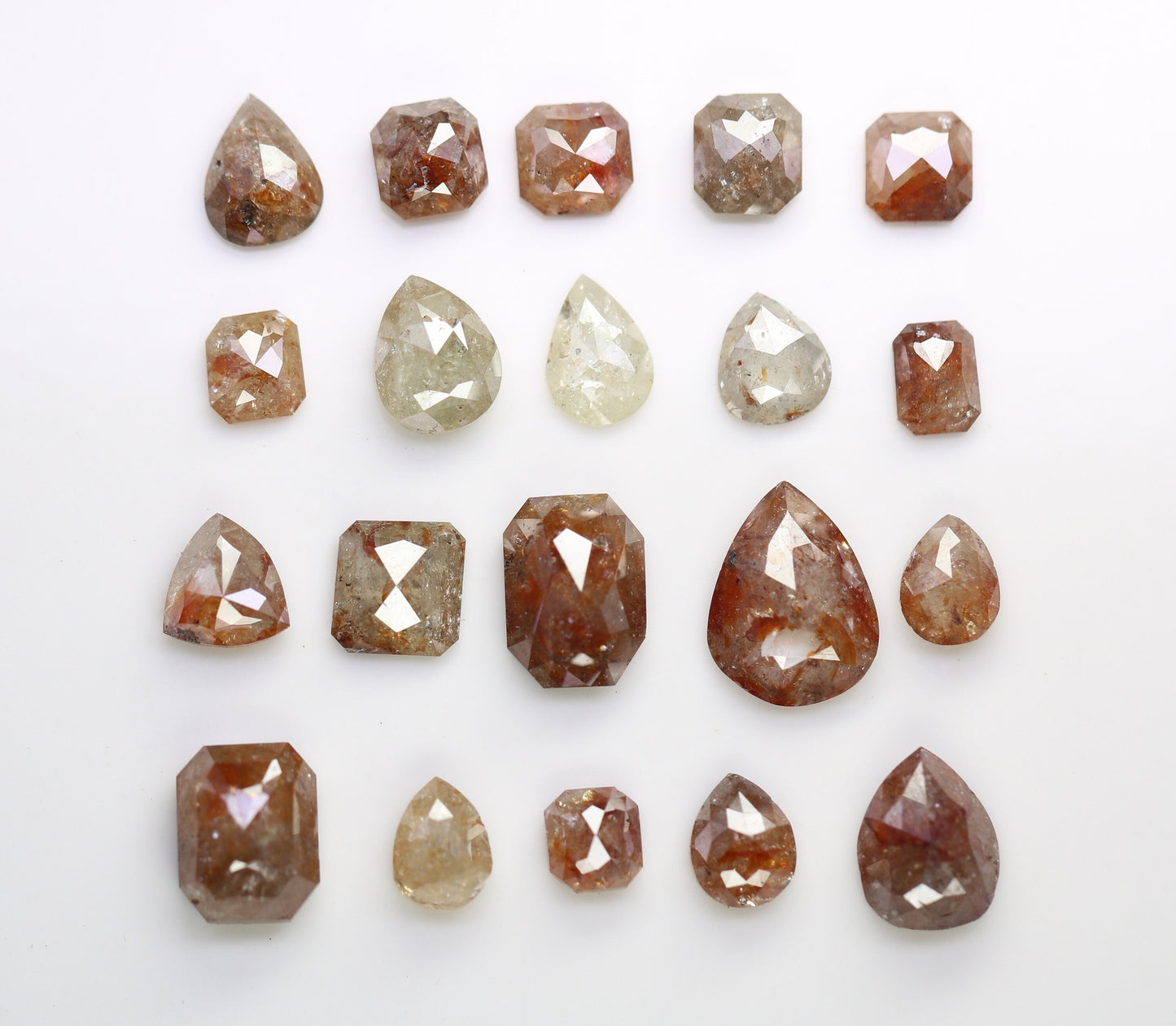 Natural Loose Salt and Pepper Diamonds | Mixed Shapes: Oval, Pear, Emerald, Cushion | Unique Jewelry and Gifts for Women