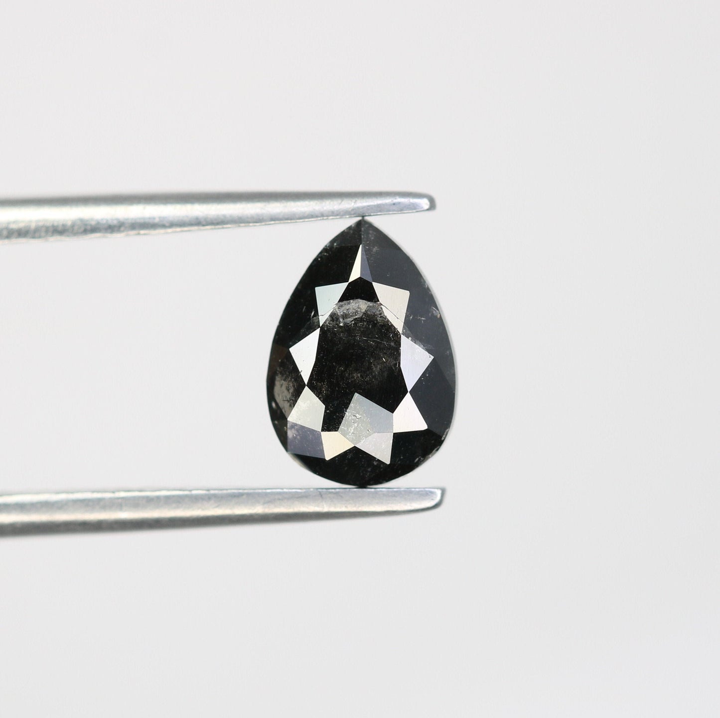 0.79 CT Pear Shape Black Salt and Pepper Loose Diamond | Unique Wedding Pendant | Gift for Wife | Mother's Day Gift | Natural Gemstone
