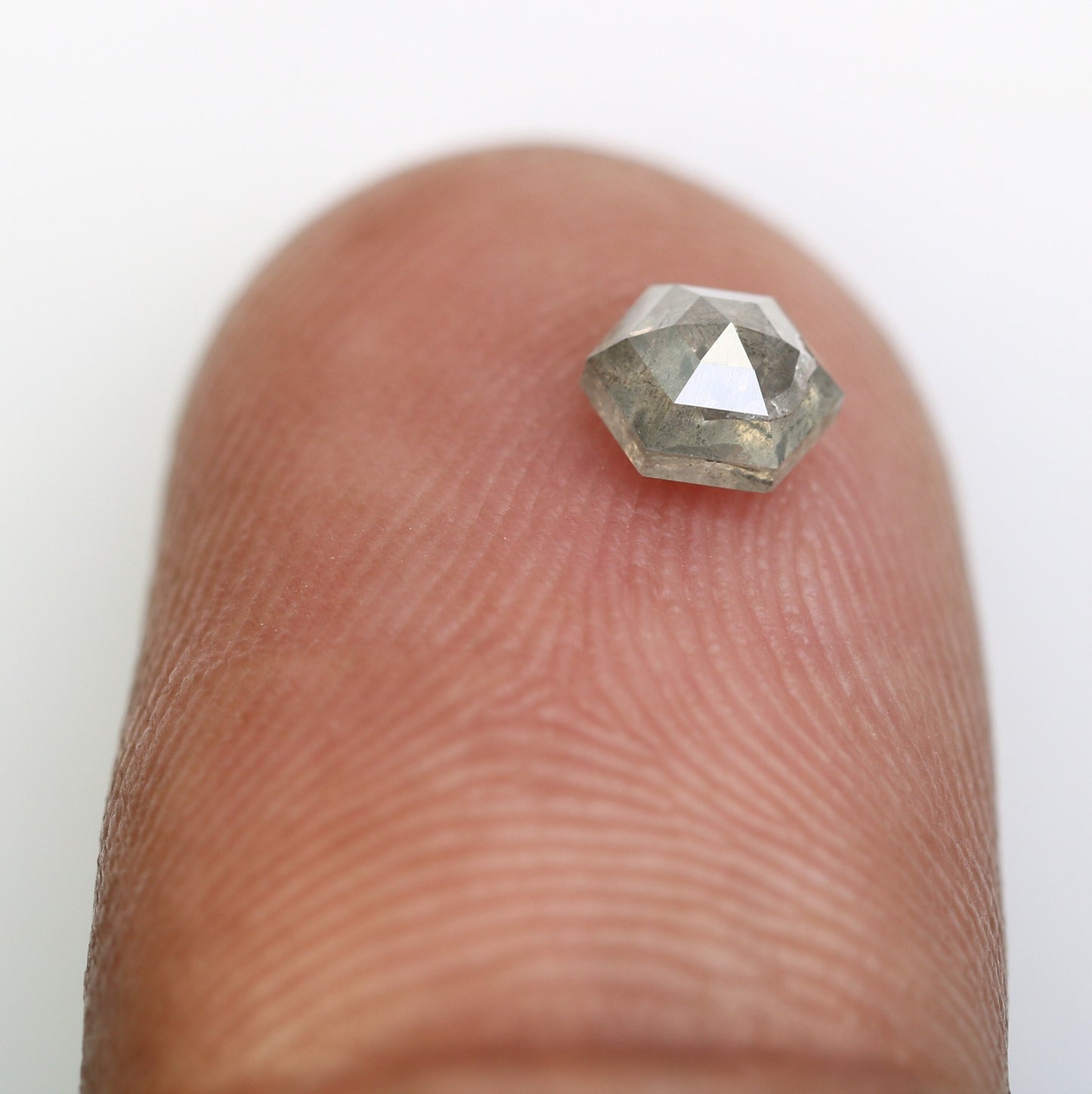 0.57 CT Hexagon Loose Salt and Pepper Diamond - Natural Hexagon Diamond - Salt and Pepper Ring - Gift for Wifey - Gift for mother - Jewlery
