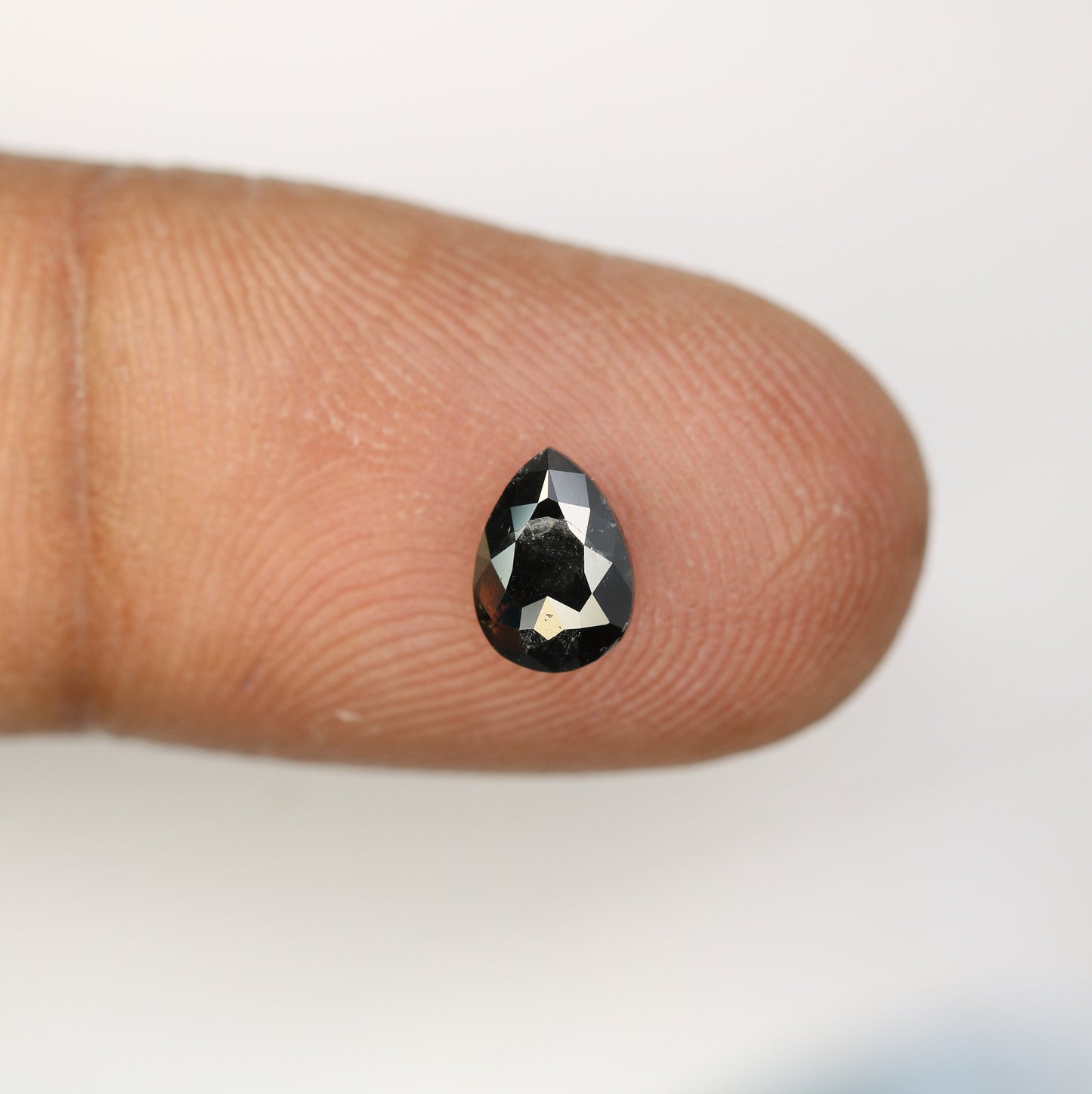 0.79 CT Pear Shape Black Salt and Pepper Loose Diamond | Unique Wedding Pendant | Gift for Wife | Mother's Day Gift | Natural Gemstone