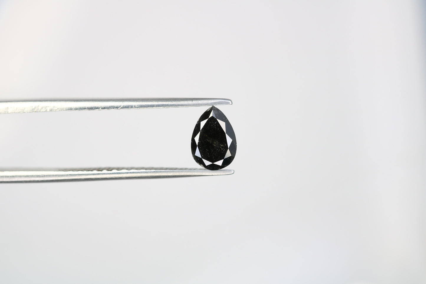 0.79 CT Pear Shape Black Salt and Pepper Loose Diamond | Unique Wedding Pendant | Gift for Wife | Mother's Day Gift | Natural Gemstone