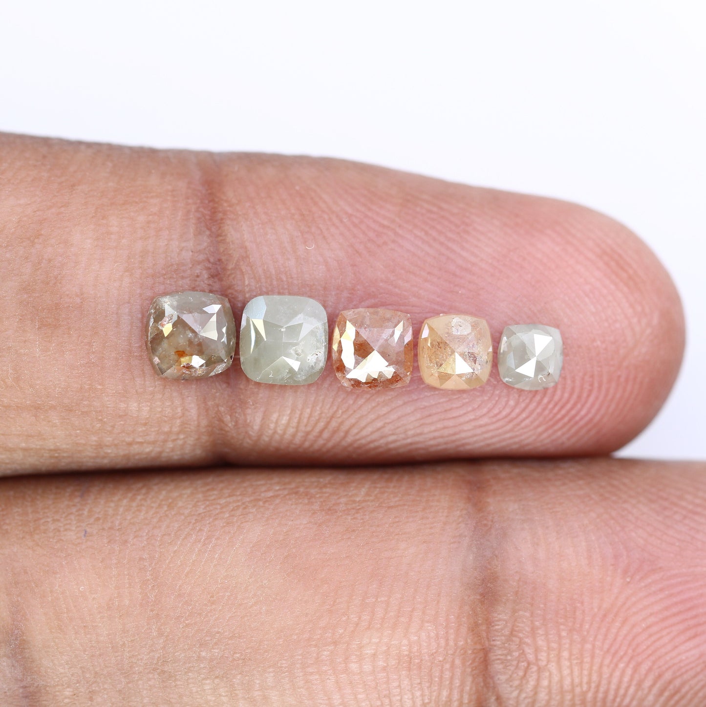Loose Grey Cushion Cut Diamond | Gold Engagement Ring Gemstone | Unique Bridal Jewelry