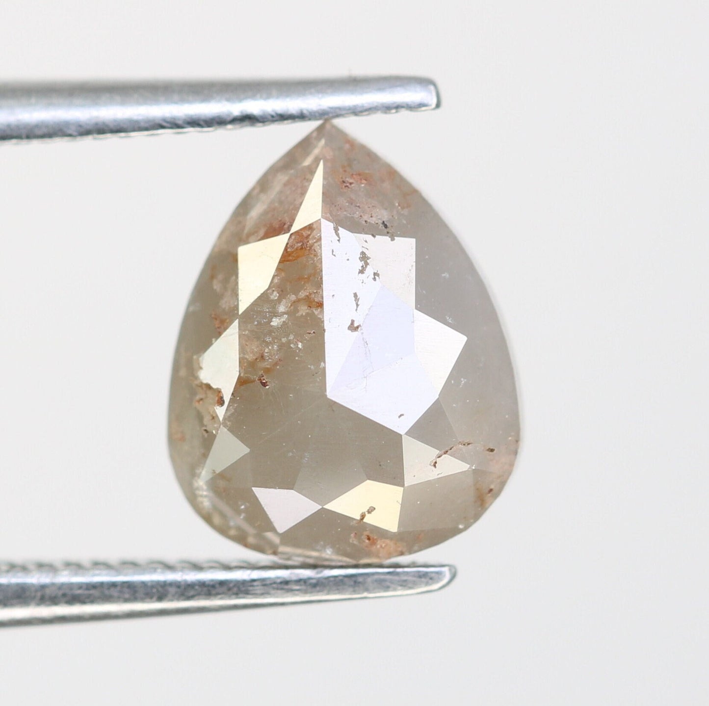 1.57 CT Grey Pear Shape Diamond For Engagement RingFor Gold Ring Diamonds