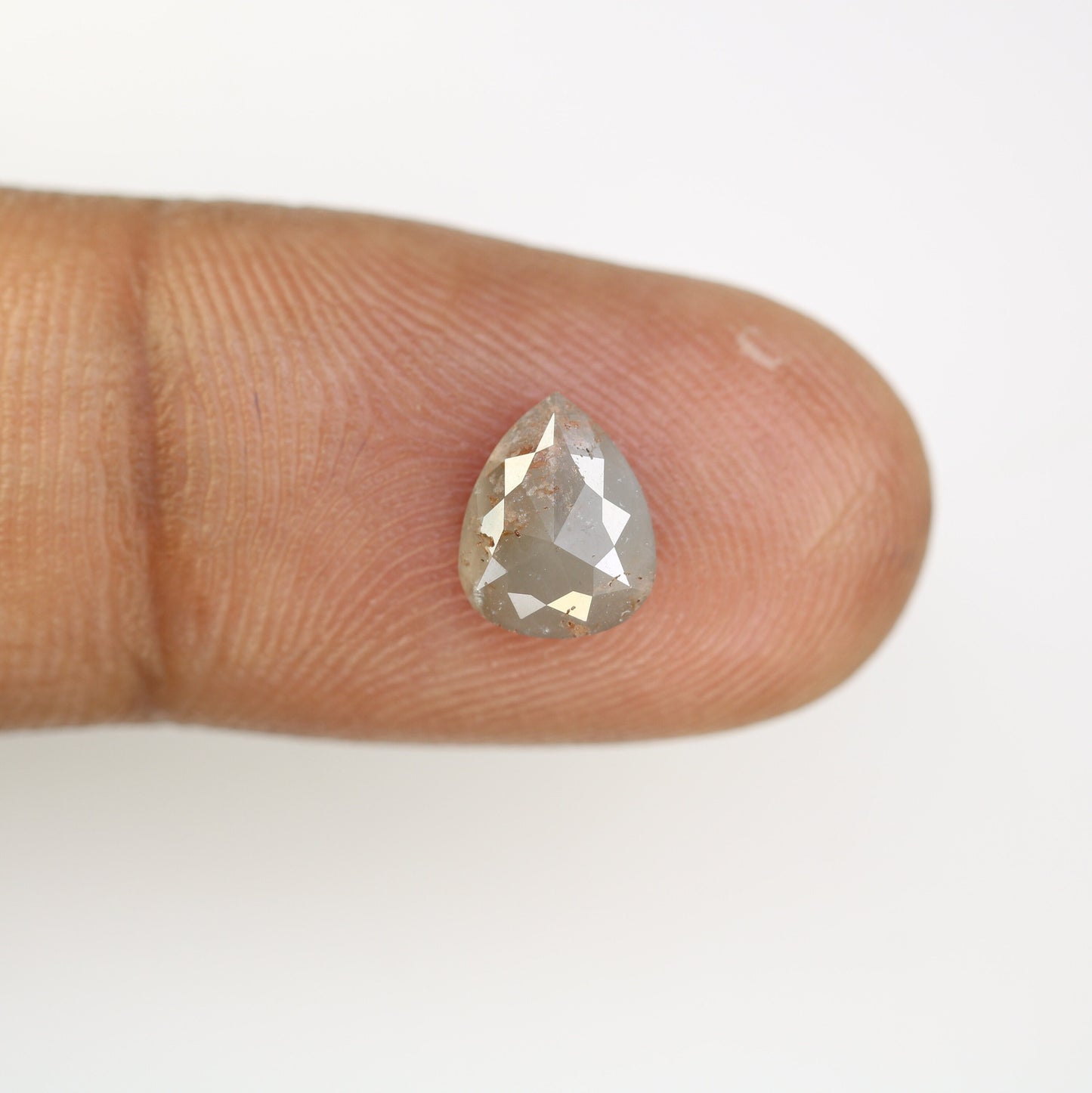 1.57 CT Grey Pear Shape Diamond For Engagement RingFor Gold Ring Diamonds