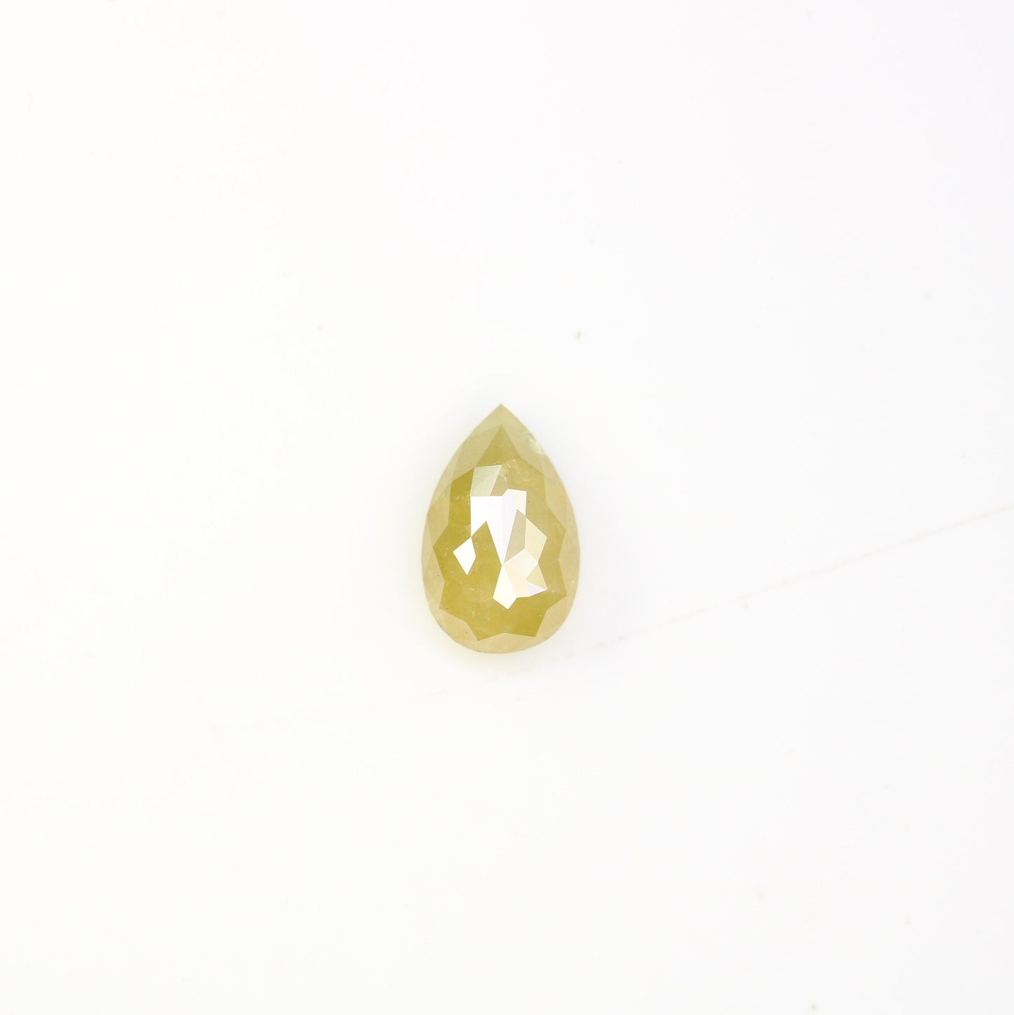 1.52 CT Pear Shape Light Green Diamond For Engagement RingFor Gold Ring Diamonds