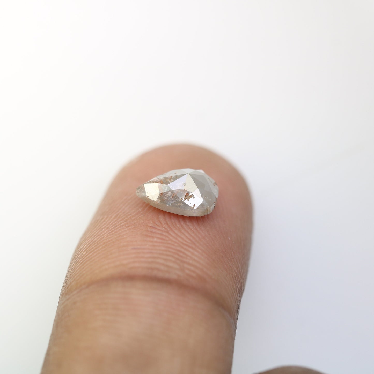 1.57 CT Grey Pear Shape Diamond For Engagement RingFor Gold Ring Diamonds