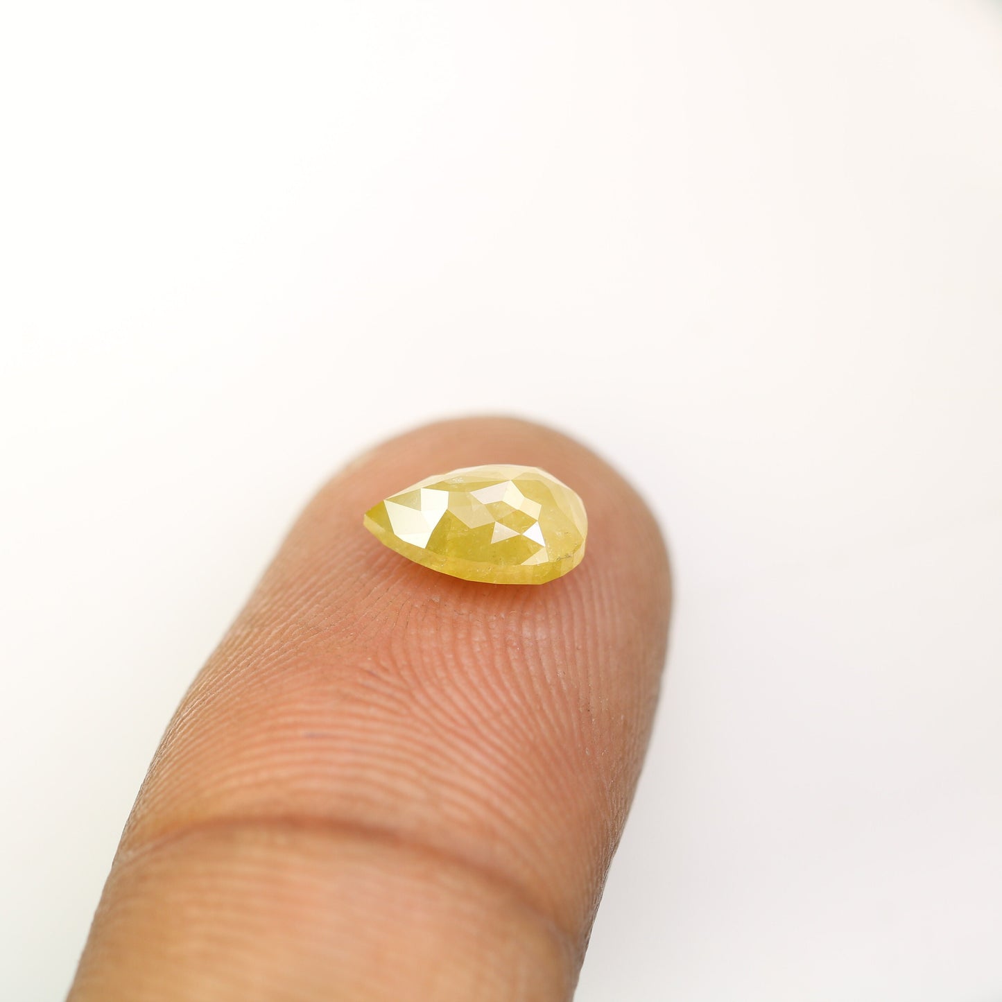 1.52 CT Pear Shape Light Green Diamond For Engagement RingFor Gold Ring Diamonds