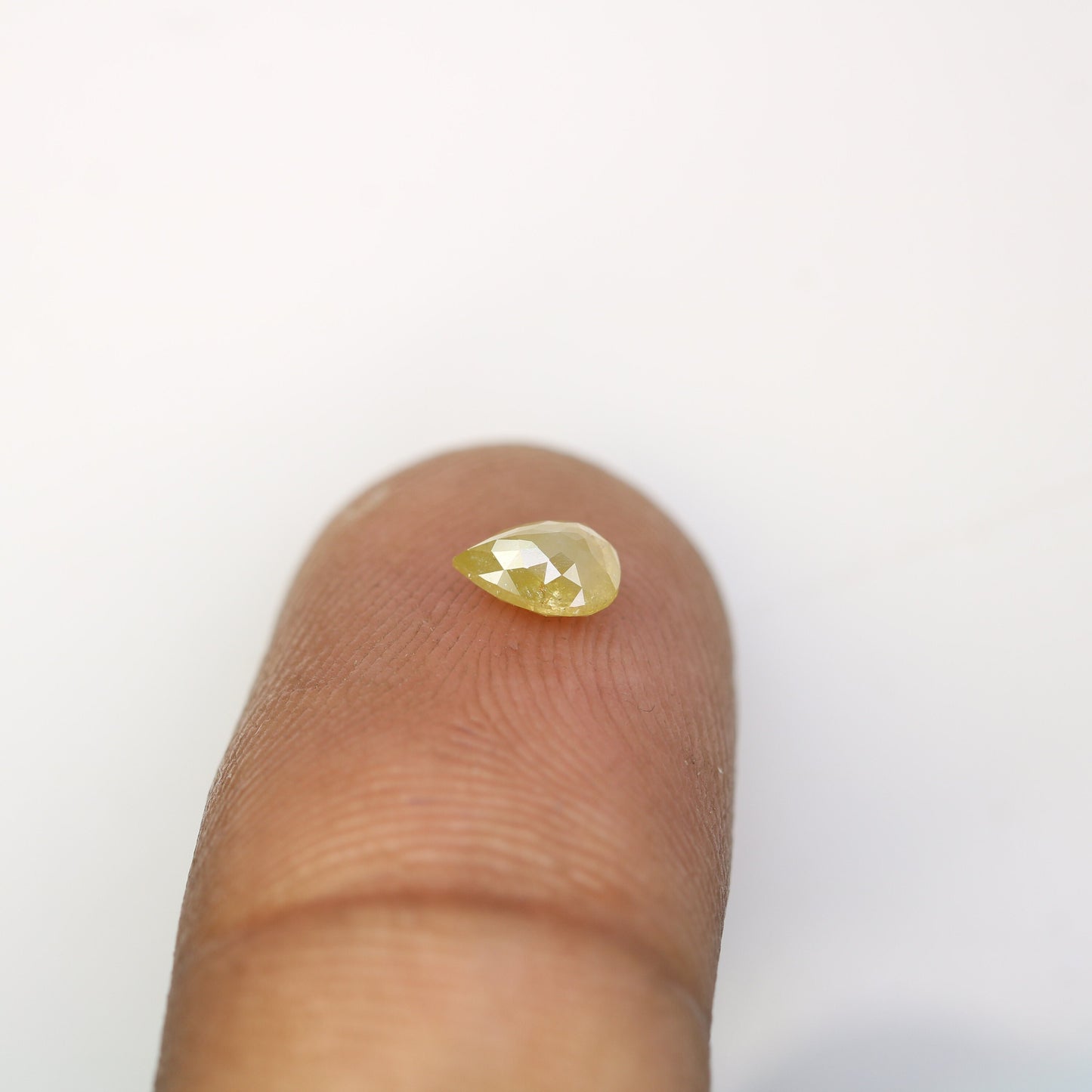 0.51 CT Rose Cut Pear Rustic Diamond For Engagement RingFor Gold Ring Diamonds