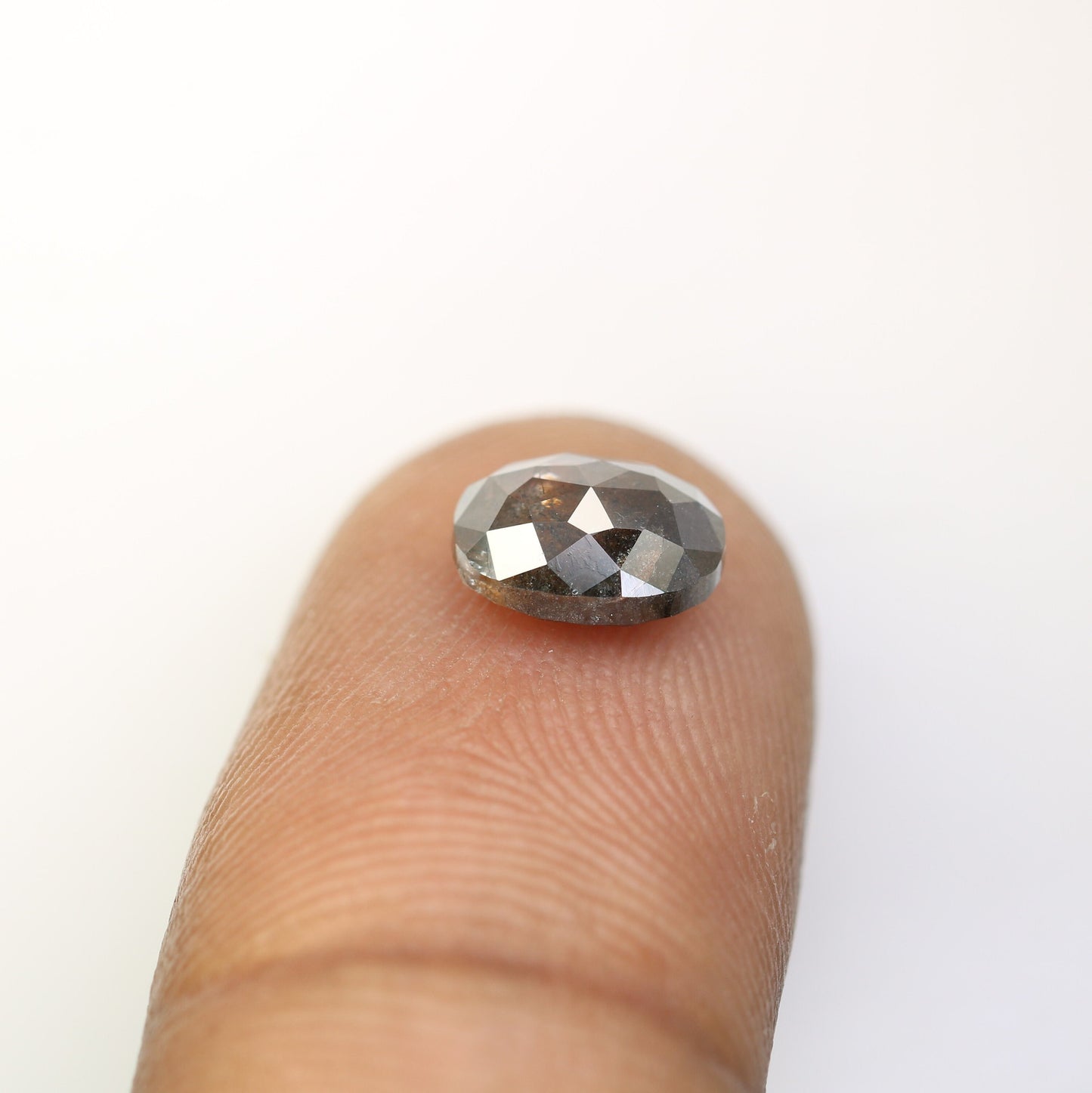 1.76 CT Loose Oval Salt and Pepper Diamond | Promise Ring | Wedding Jewelry | Perfect Gift for Wife or Sister
