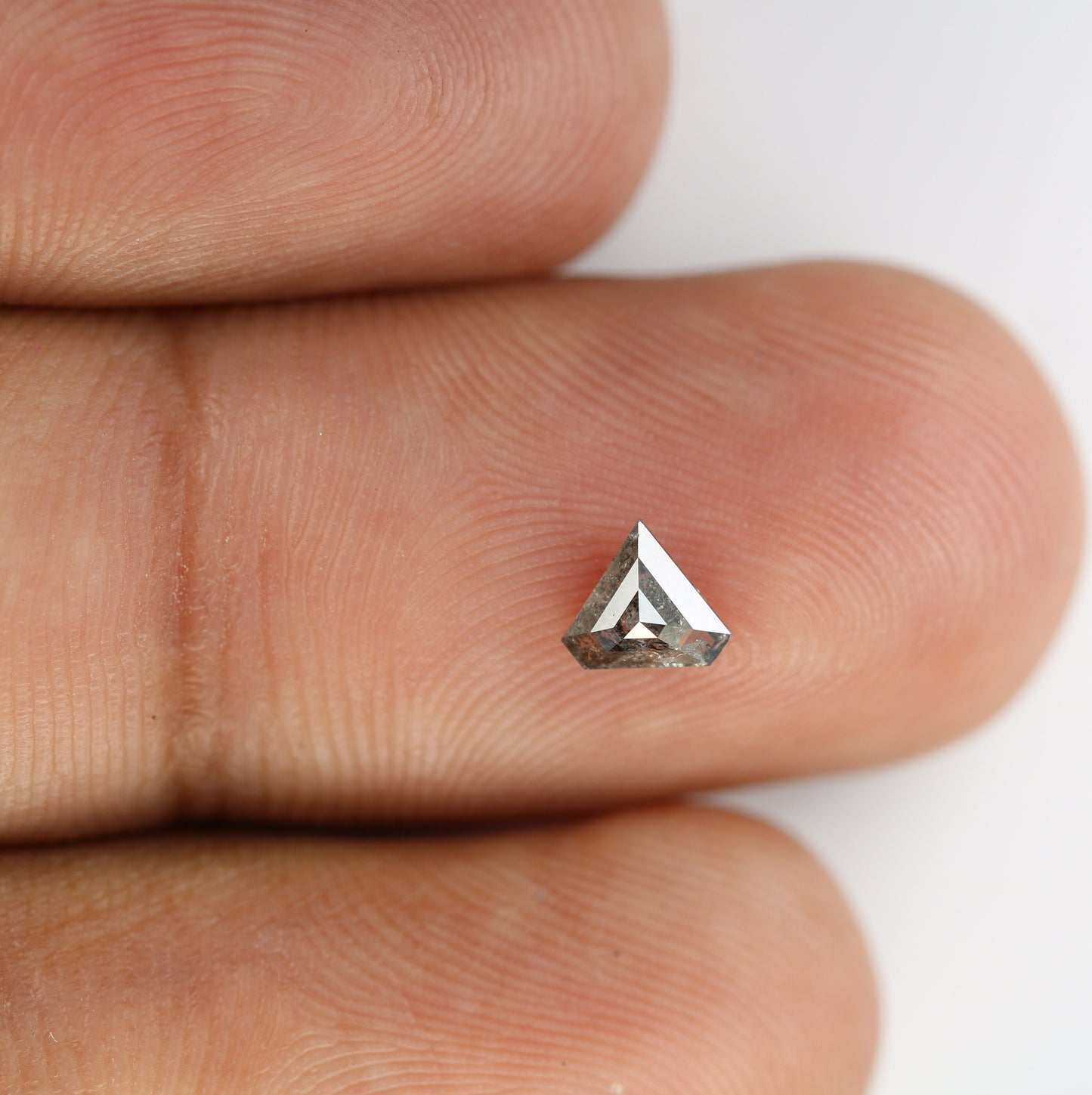 0.28 CT Natural Salt and Pepper Triangle Diamond For handmade necklace pendant Black crystal Diamond For engagement ring wedding gift
