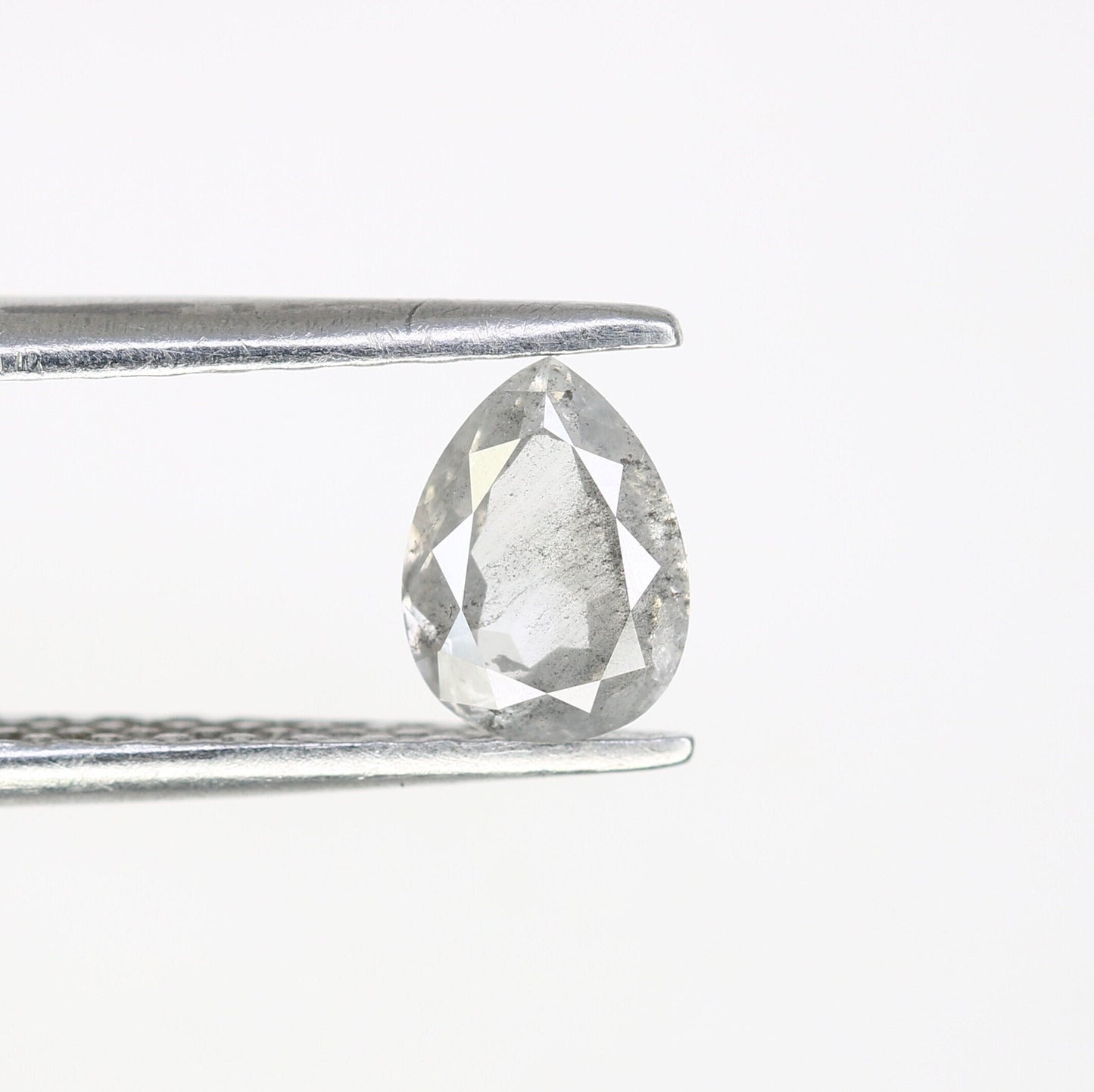 Grey Pear Salt and Pepper Diamond Engagement RingFor Gold Ring Diamonds