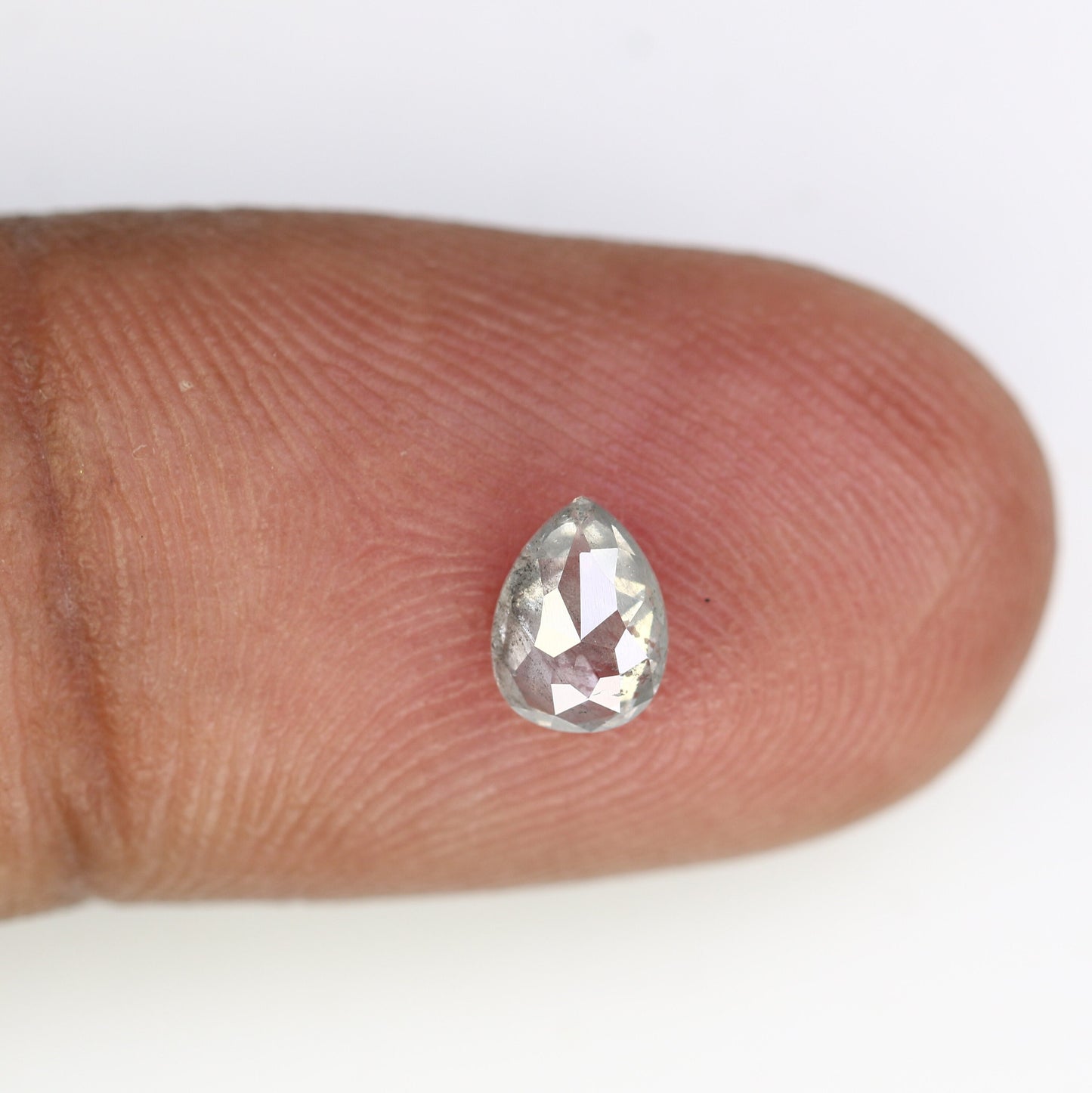 Grey Pear Salt and Pepper Diamond Engagement RingFor Gold Ring Diamonds