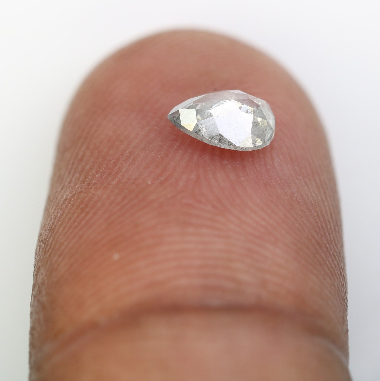 Grey Pear Salt and Pepper Diamond Engagement RingFor Gold Ring Diamonds