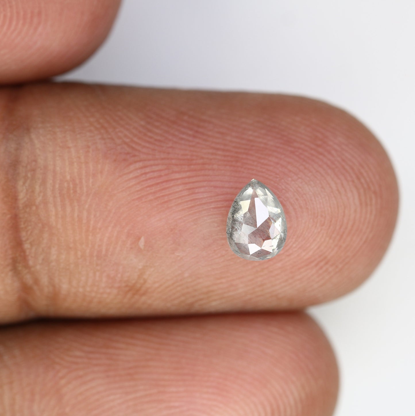 Grey Pear Salt and Pepper Diamond Engagement RingFor Gold Ring Diamonds