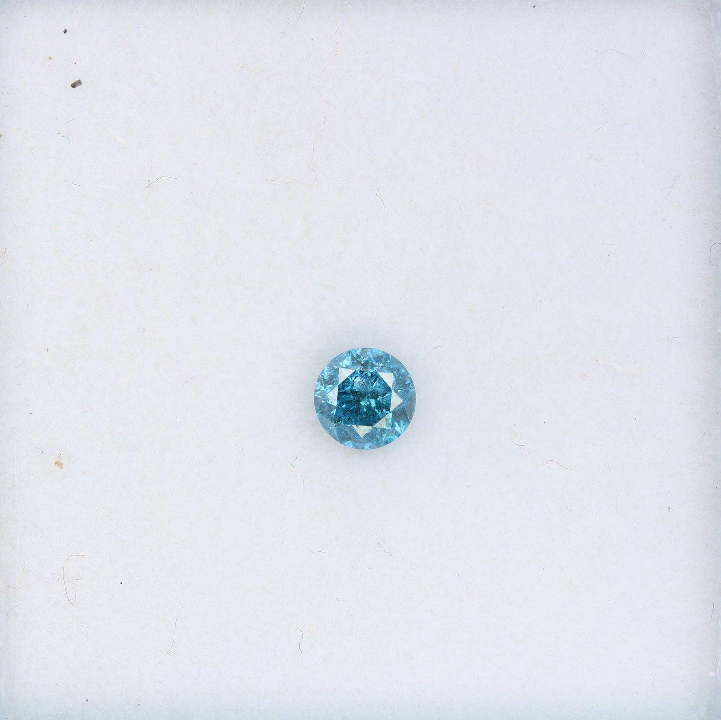 0.42 CT Round Blue Diamond for Engagement Rings | Natural Loose Diamond Ideal for Gold Ring Settings