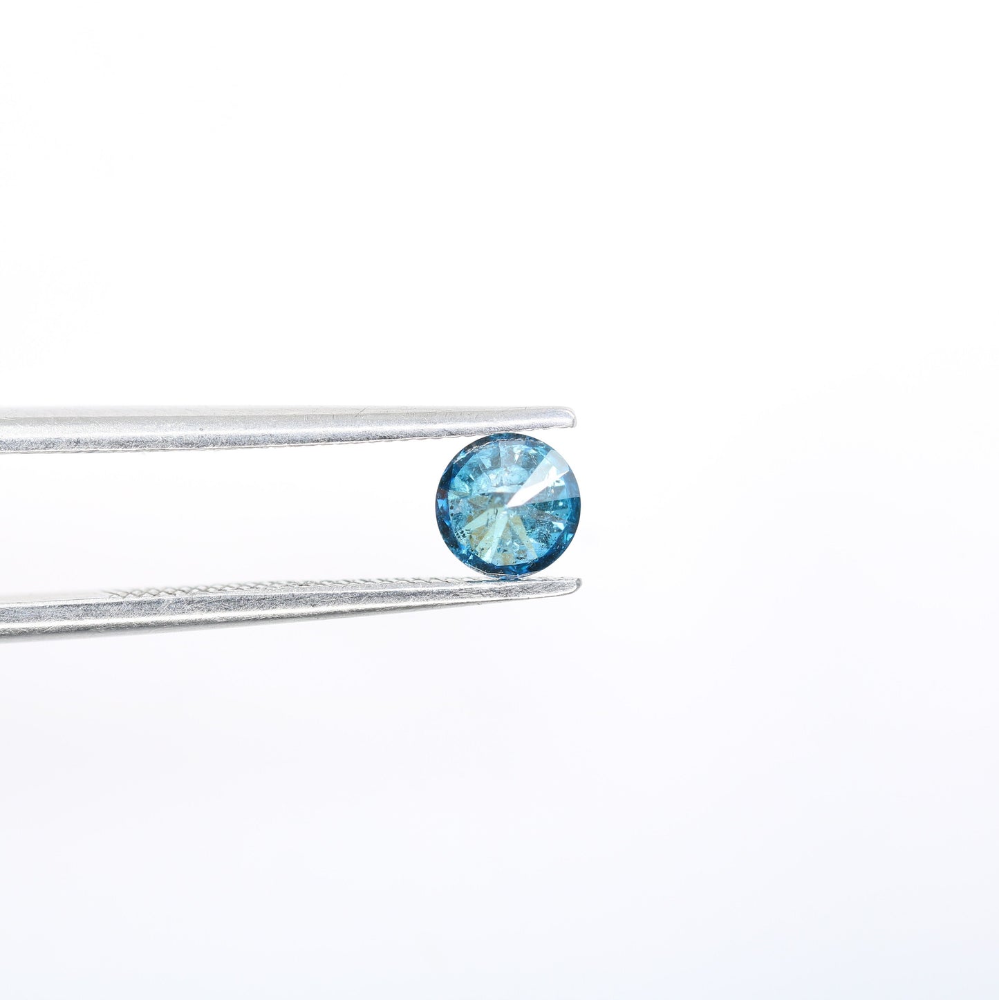 0.42 CT Round Blue Diamond for Engagement Rings | Natural Loose Diamond Ideal for Gold Ring Settings
