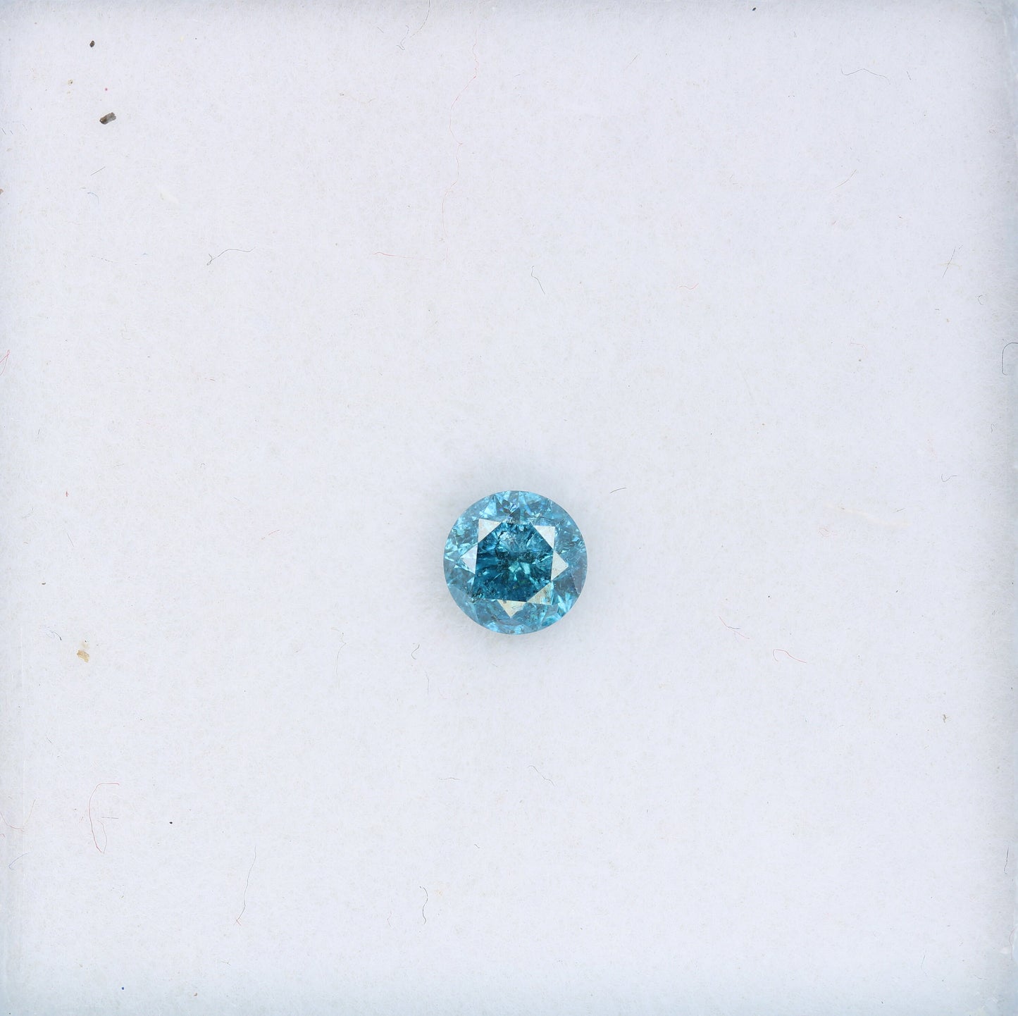 0.42 CT Round Blue Diamond for Engagement Rings | Natural Loose Diamond Ideal for Gold Ring Settings