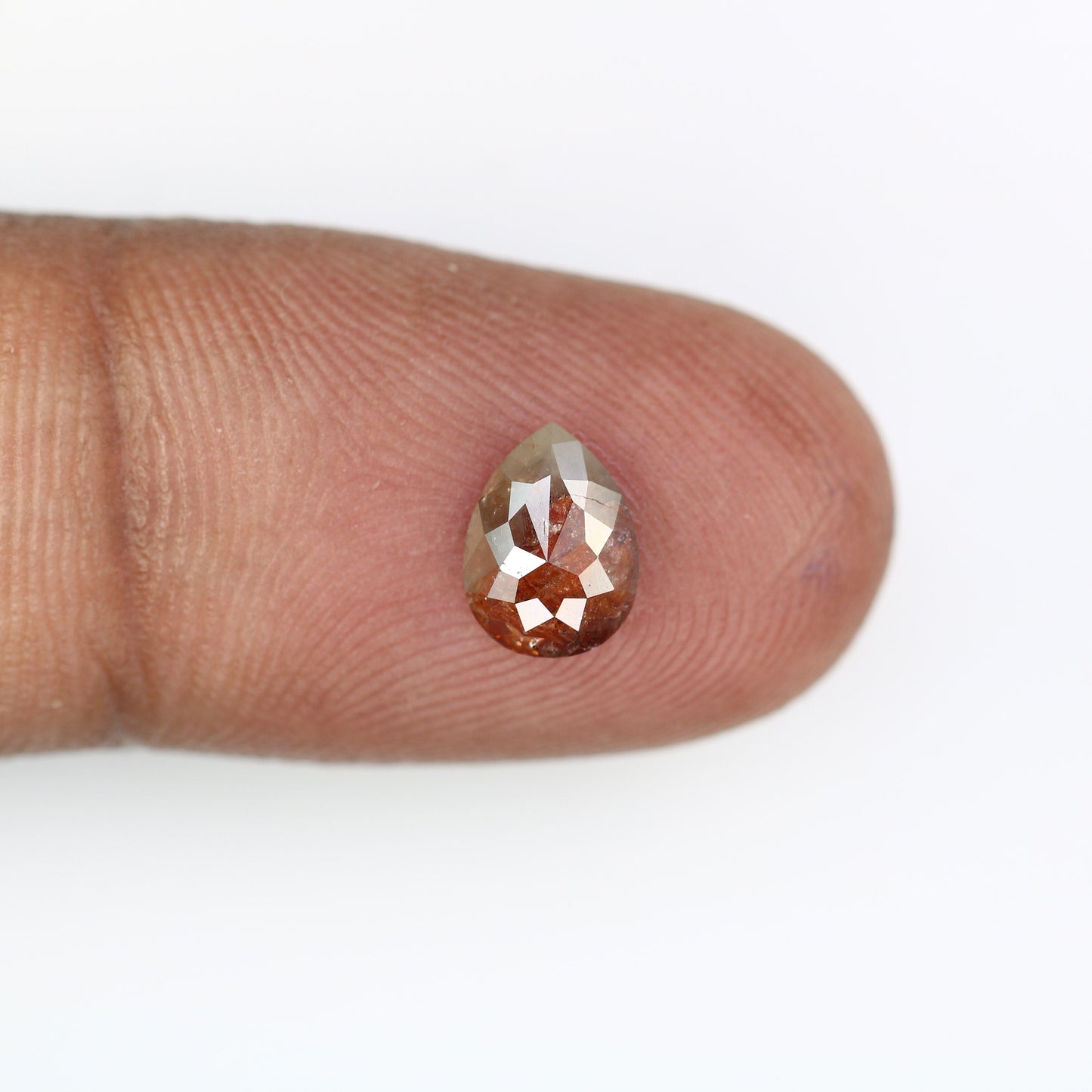 0.88 CT Pear Shape Galaxy Diamond | Unique Engagement Ring | Natural Gold Ring | Ethereal Diamond Jewelry