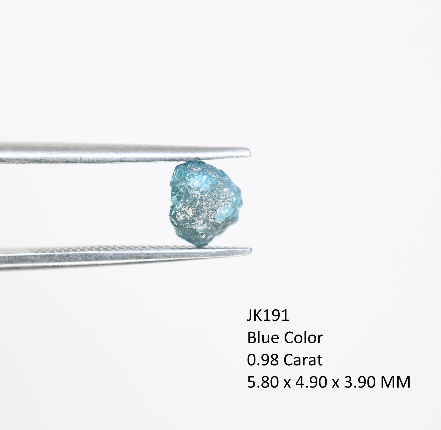 0.98 CT Uncut Blue Rough Diamond For Engagement RingFor Gold Ring Diamonds