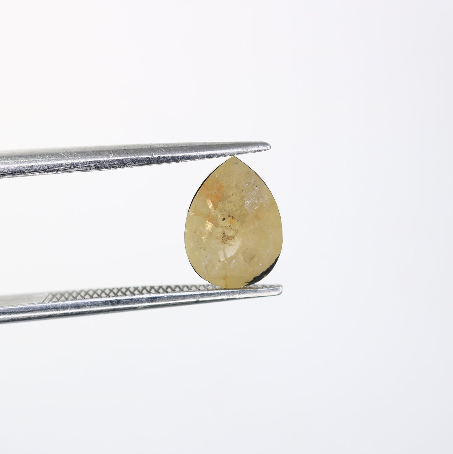 1.13 CT Pear Shape Light Yellow Galaxy Diamond | Unique Engagement Ring | Natural Gold Ring | Ethereal Diamond Jewelry