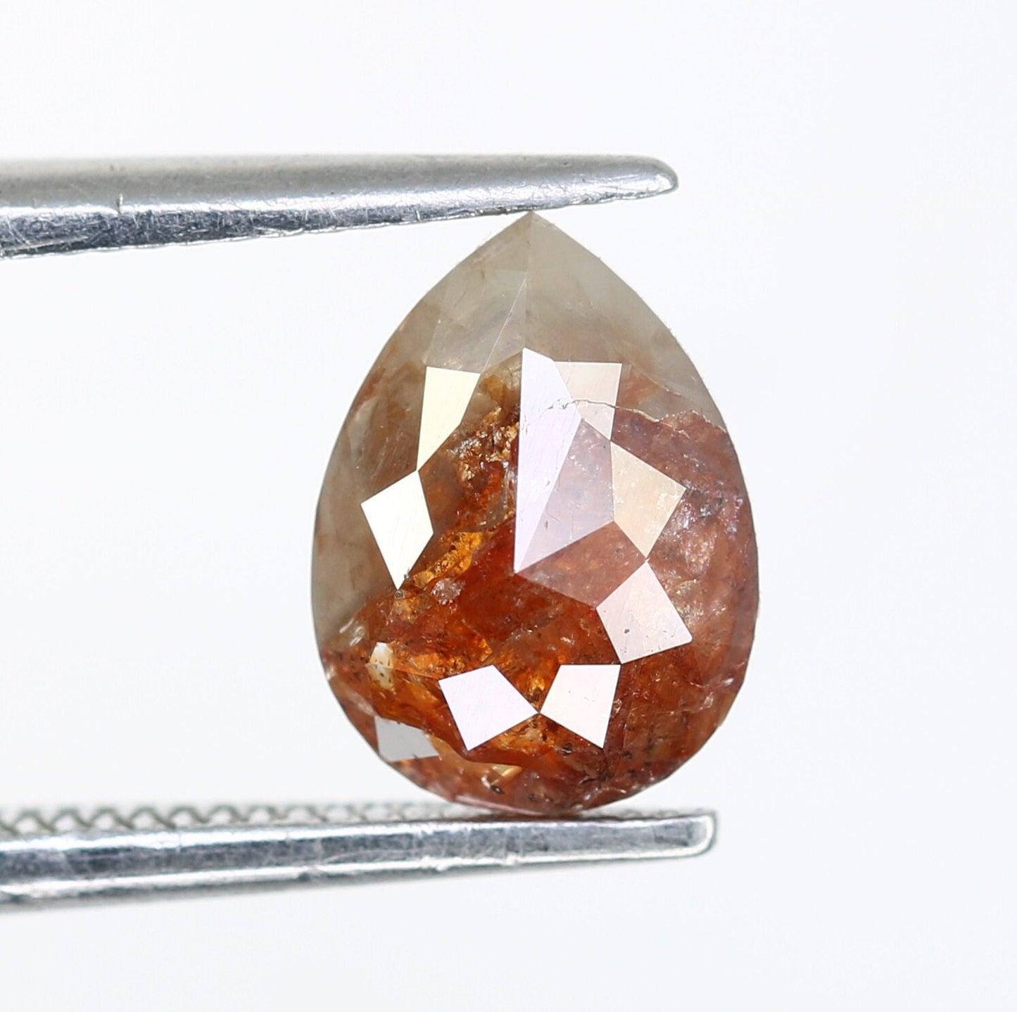 0.88 CT Pear Shape Galaxy Diamond | Unique Engagement Ring | Natural Gold Ring | Ethereal Diamond Jewelry