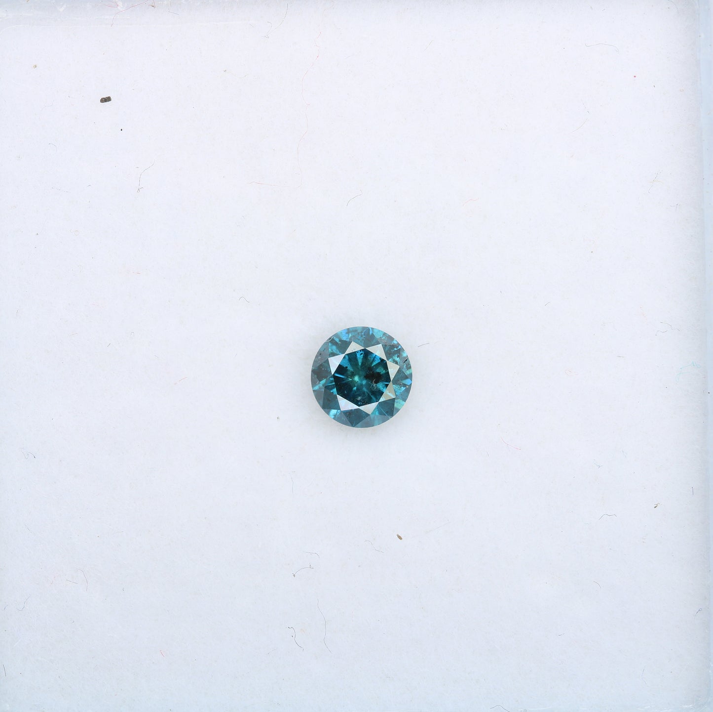 0.40 CT Round Brilliant Blue Diamond for Engagement Rings | Ideal for Gold Ring Settings