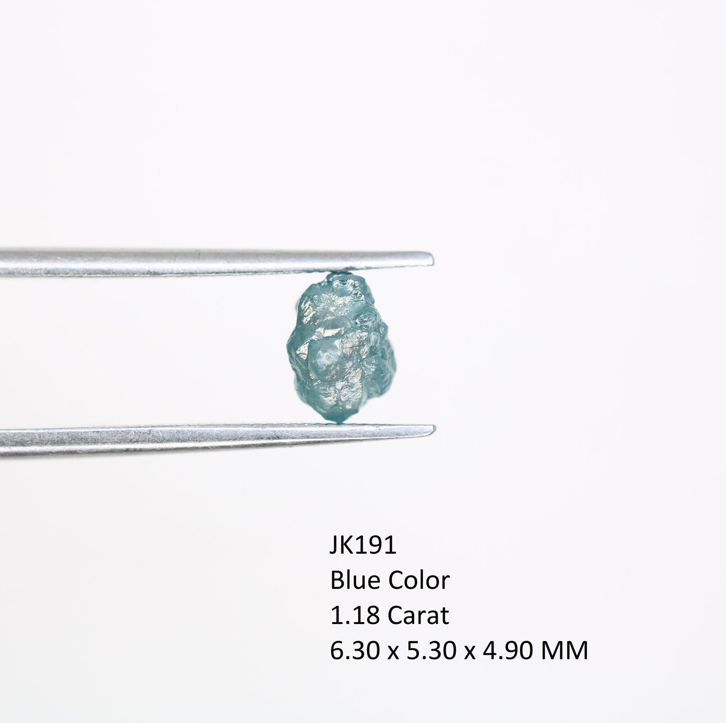 1.18 CT Blue Uncut Rough Diamond For Engagement RingFor Gold Ring Diamonds