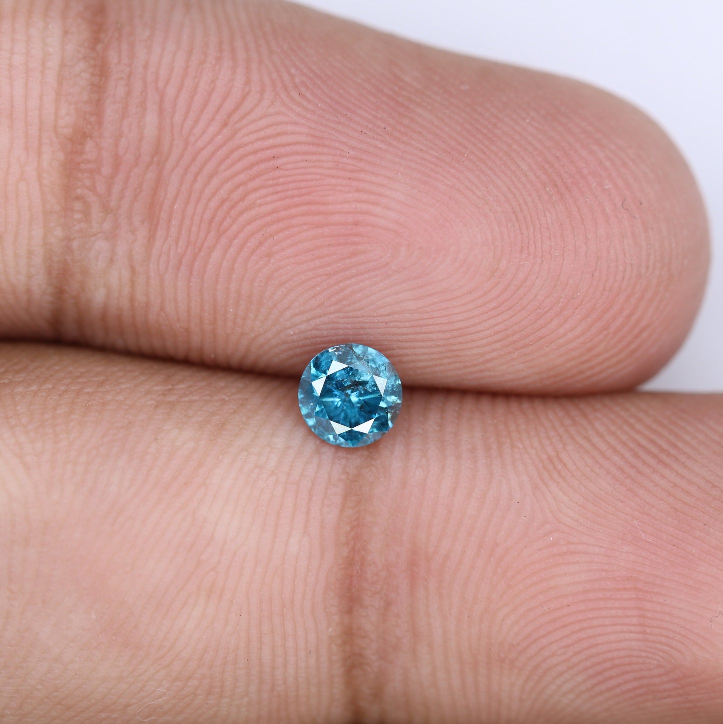 4.60 MM Round Brilliant Cut Blue Diamond for Engagement Rings | Ideal for Gold Ring Settings