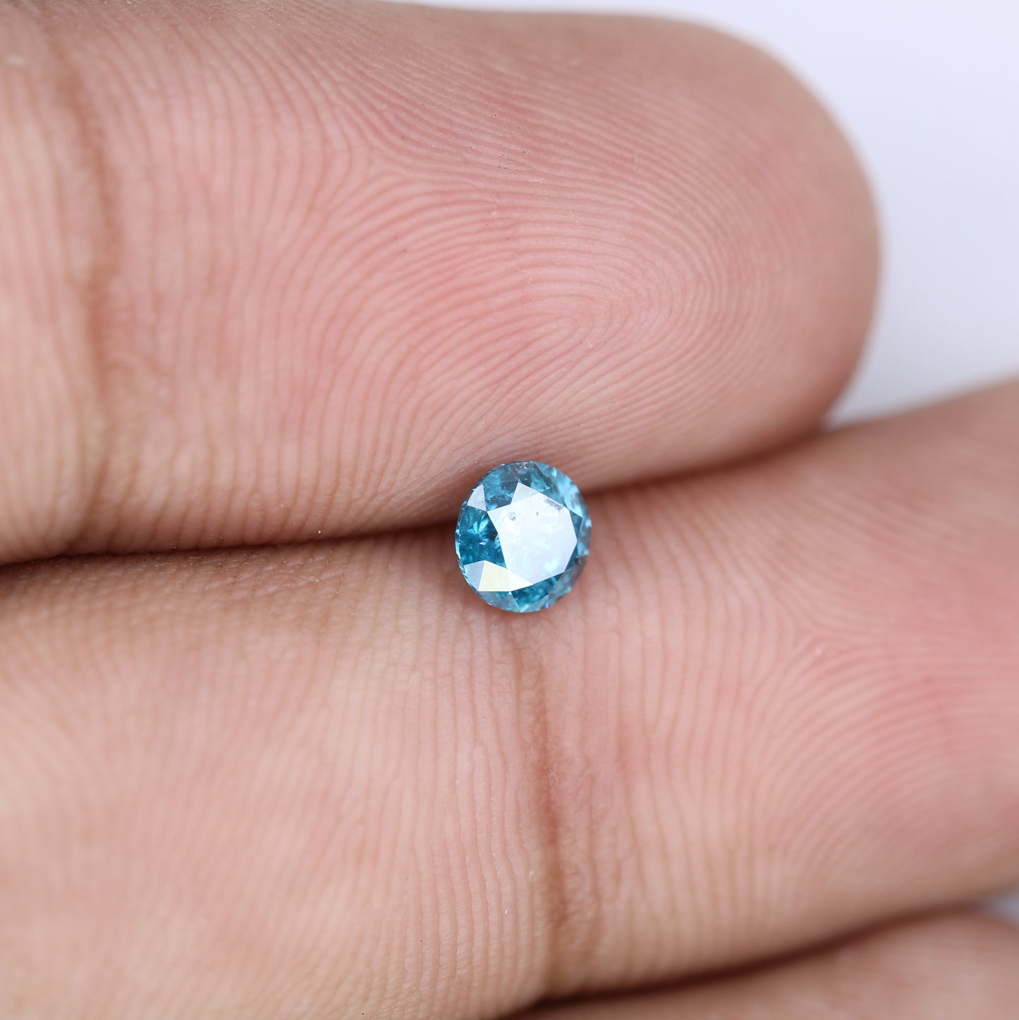4.60 MM Round Brilliant Cut Blue Diamond for Engagement Rings | Ideal for Gold Ring Settings