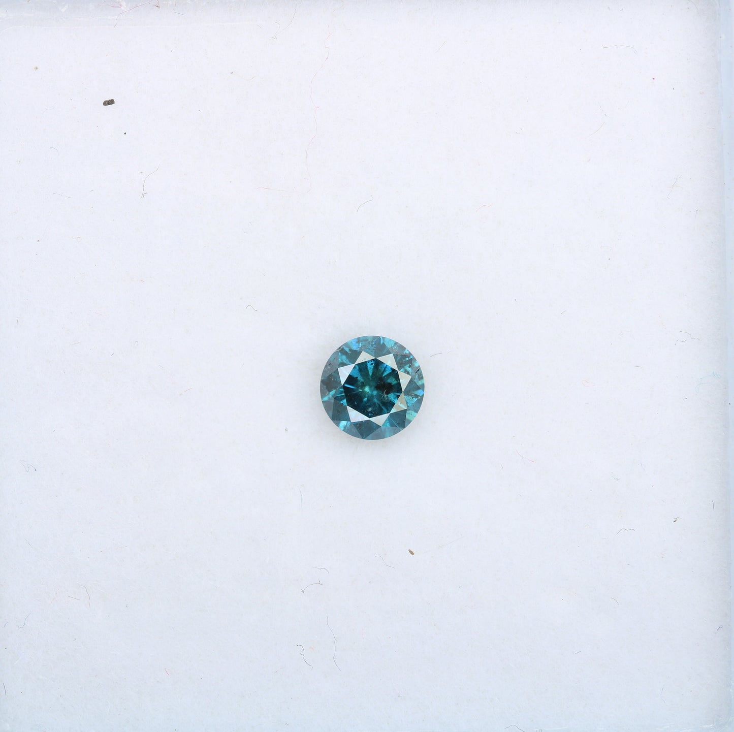 0.40 CT Round Brilliant Blue Diamond for Engagement Rings | Ideal for Gold Ring Settings