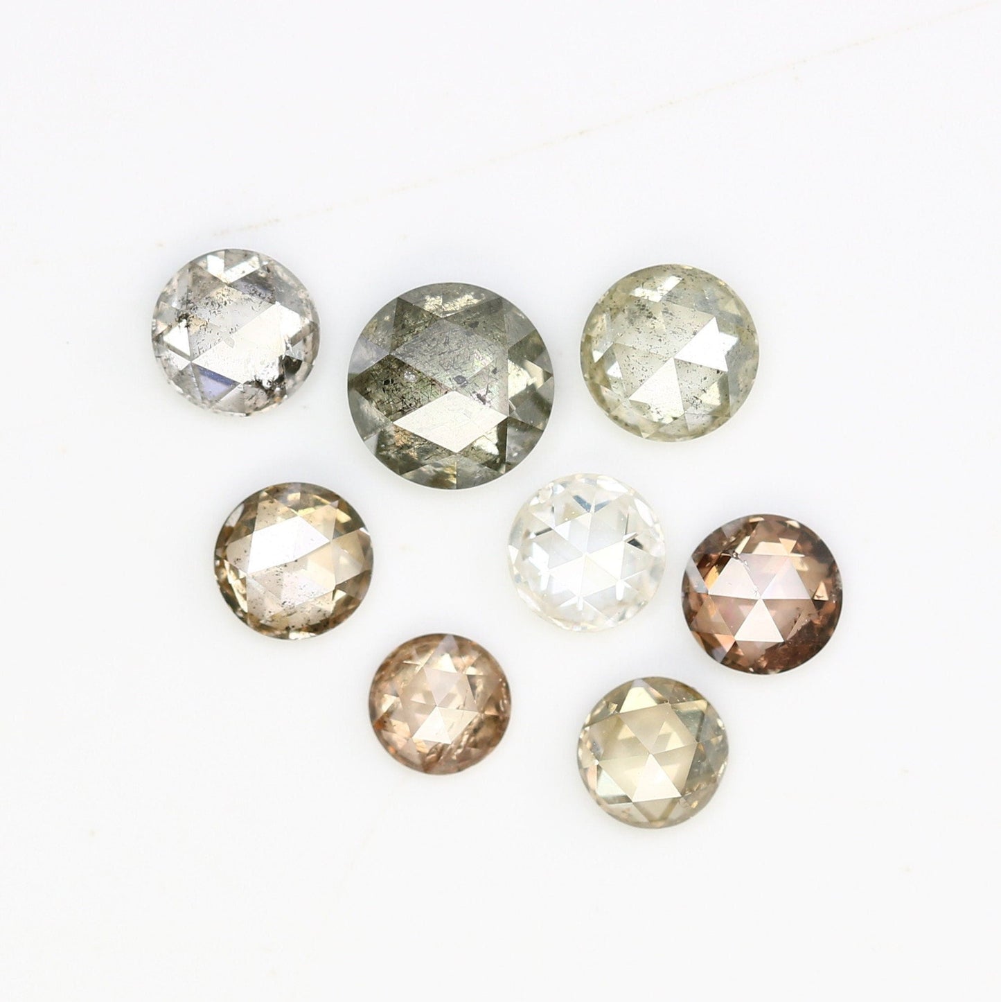 2.0 - 4.0 MM Natural Loose Diamond White Round Rose cut DiamondFor Gold Ring Diamonds
