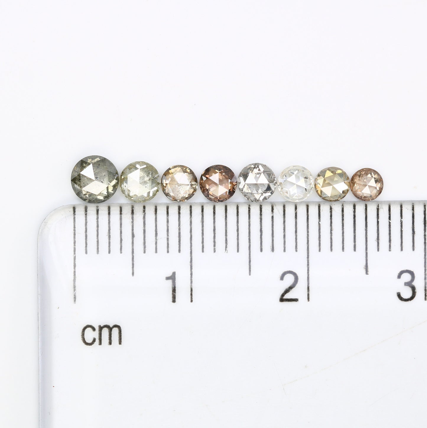 2.0 - 4.0 MM Natural Loose Diamond White Round Rose cut DiamondFor Gold Ring Diamonds