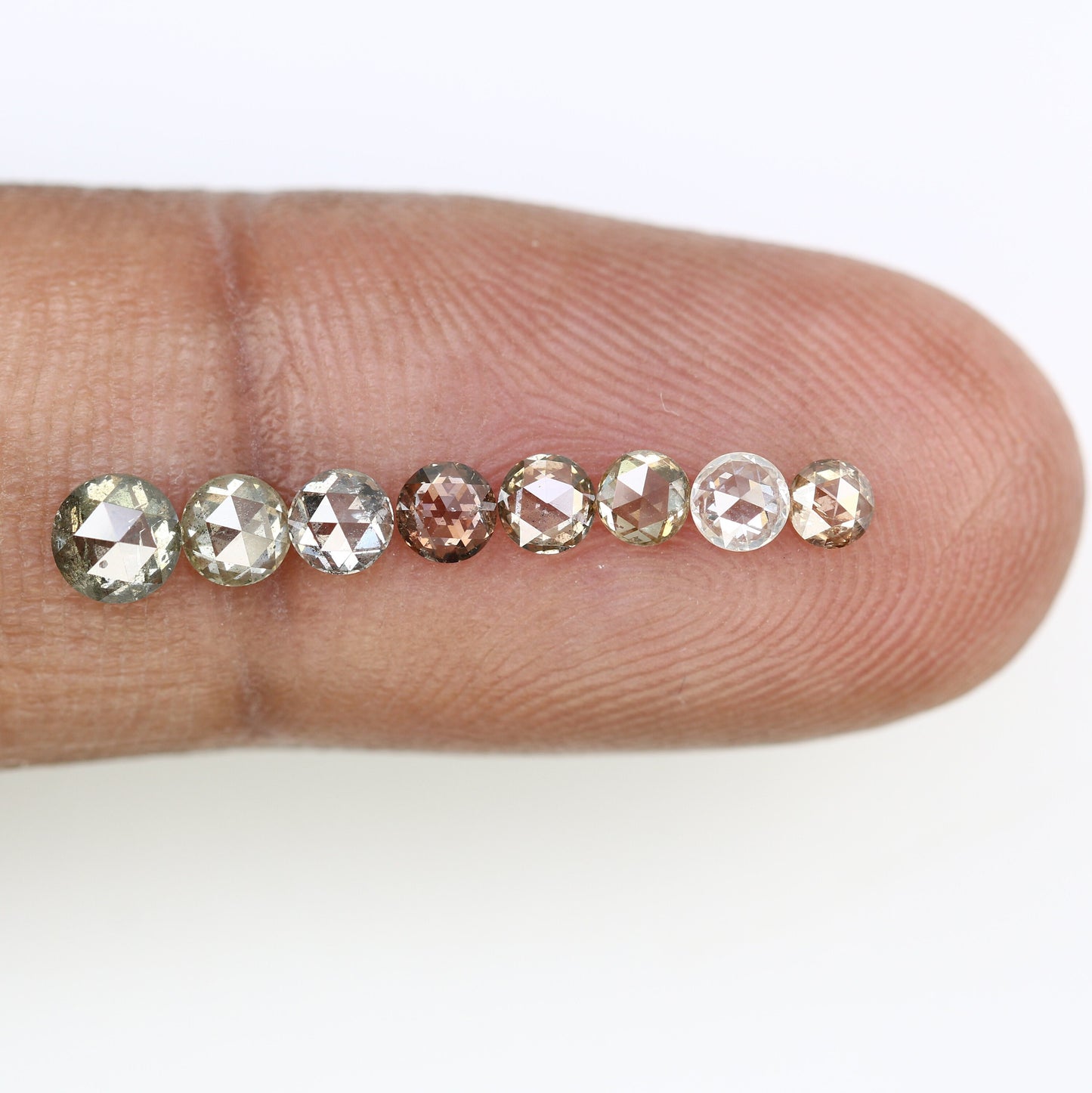2.0 - 4.0 MM Natural Loose Diamond White Round Rose cut DiamondFor Gold Ring Diamonds