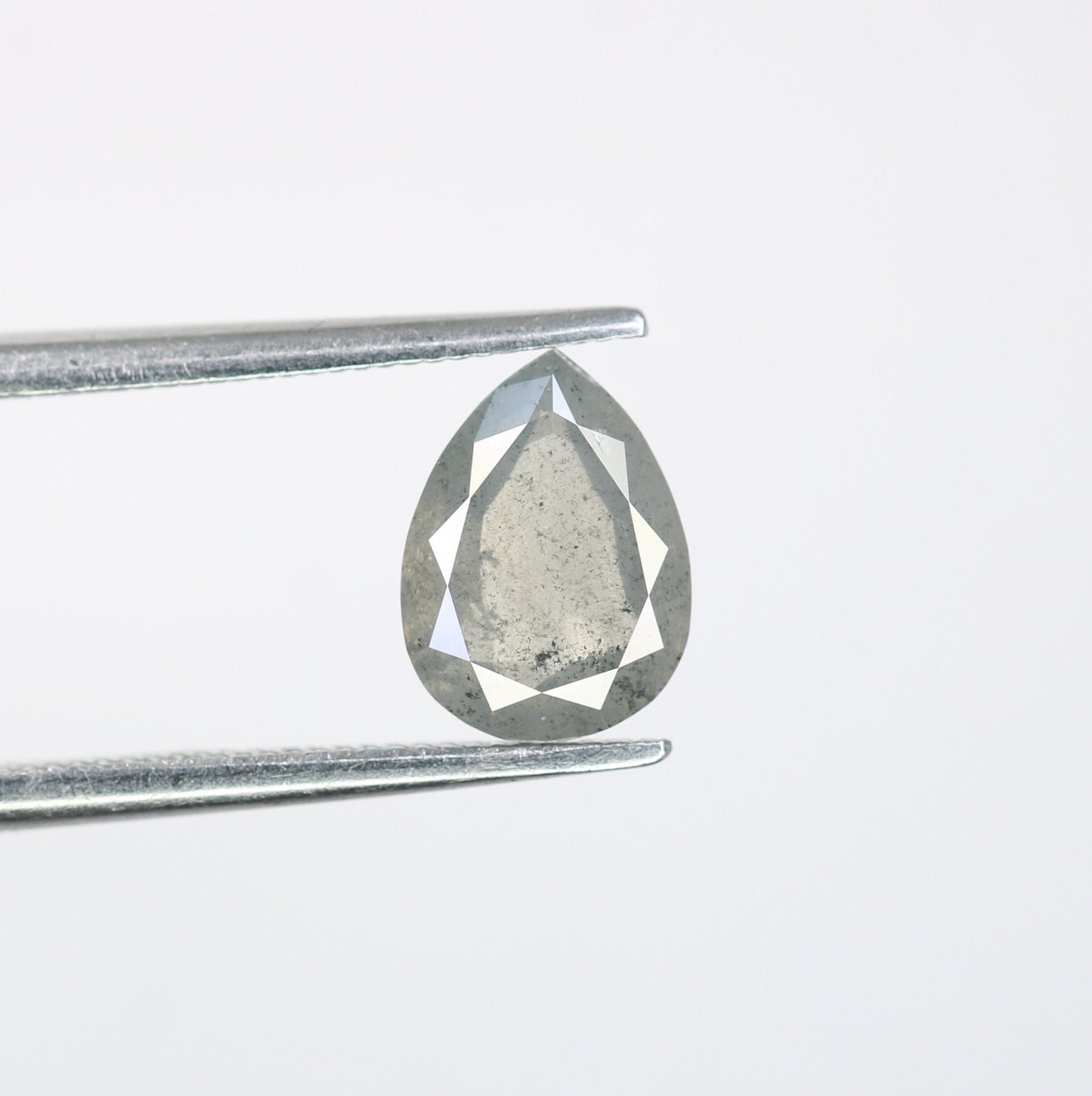 Pear Salt and Pepper Diamond Engagement Ring for Gold Ring | Unique Rustic Diamond Jewelry | Customizable Gemstone Ring
